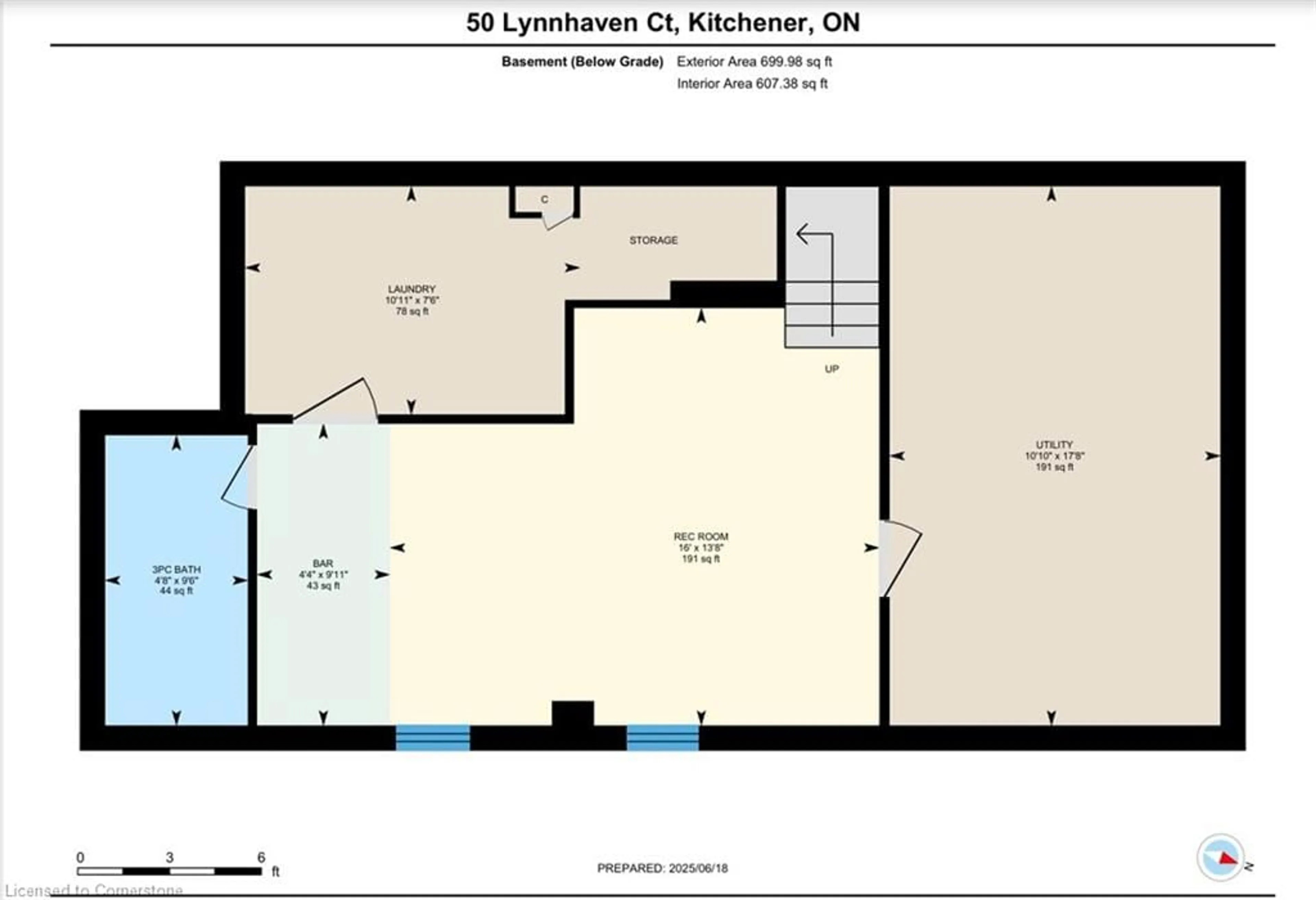 Floor plan for 50 Lynnhaven Crt, Kitchener Ontario N2M 5L8