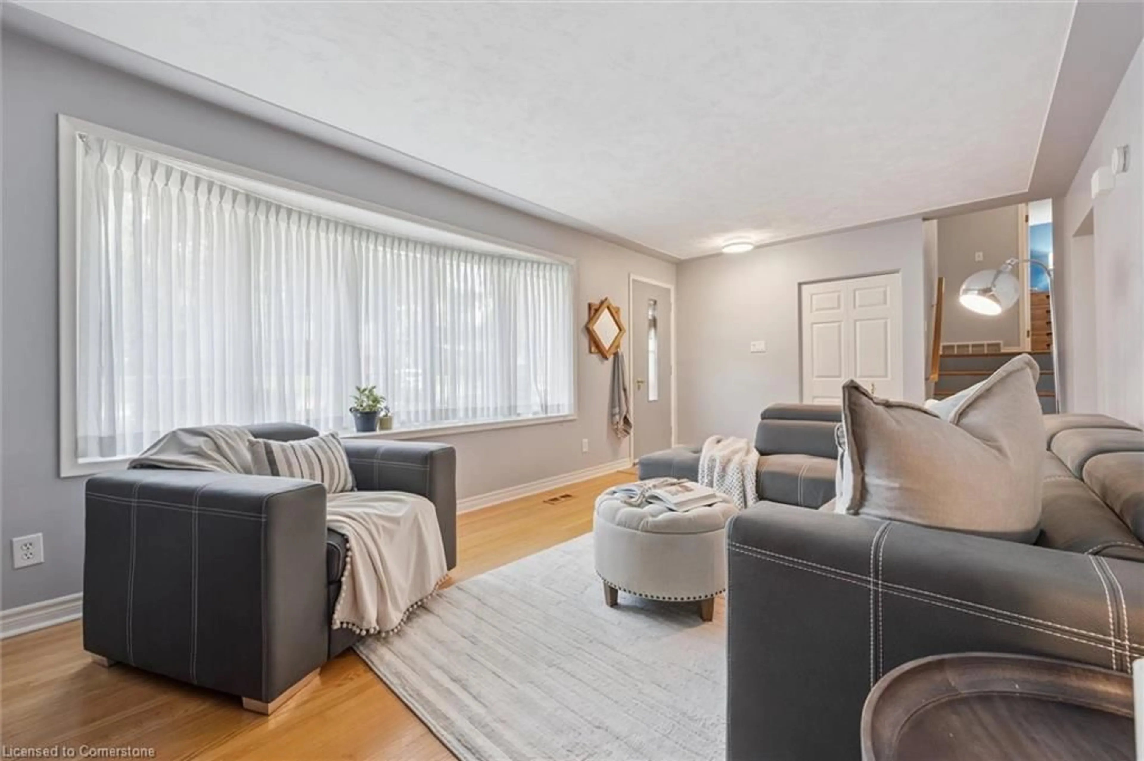 Living room with furniture, unknown for 201 Stonybrook Dr, Kitchener Ontario N2M 4L8