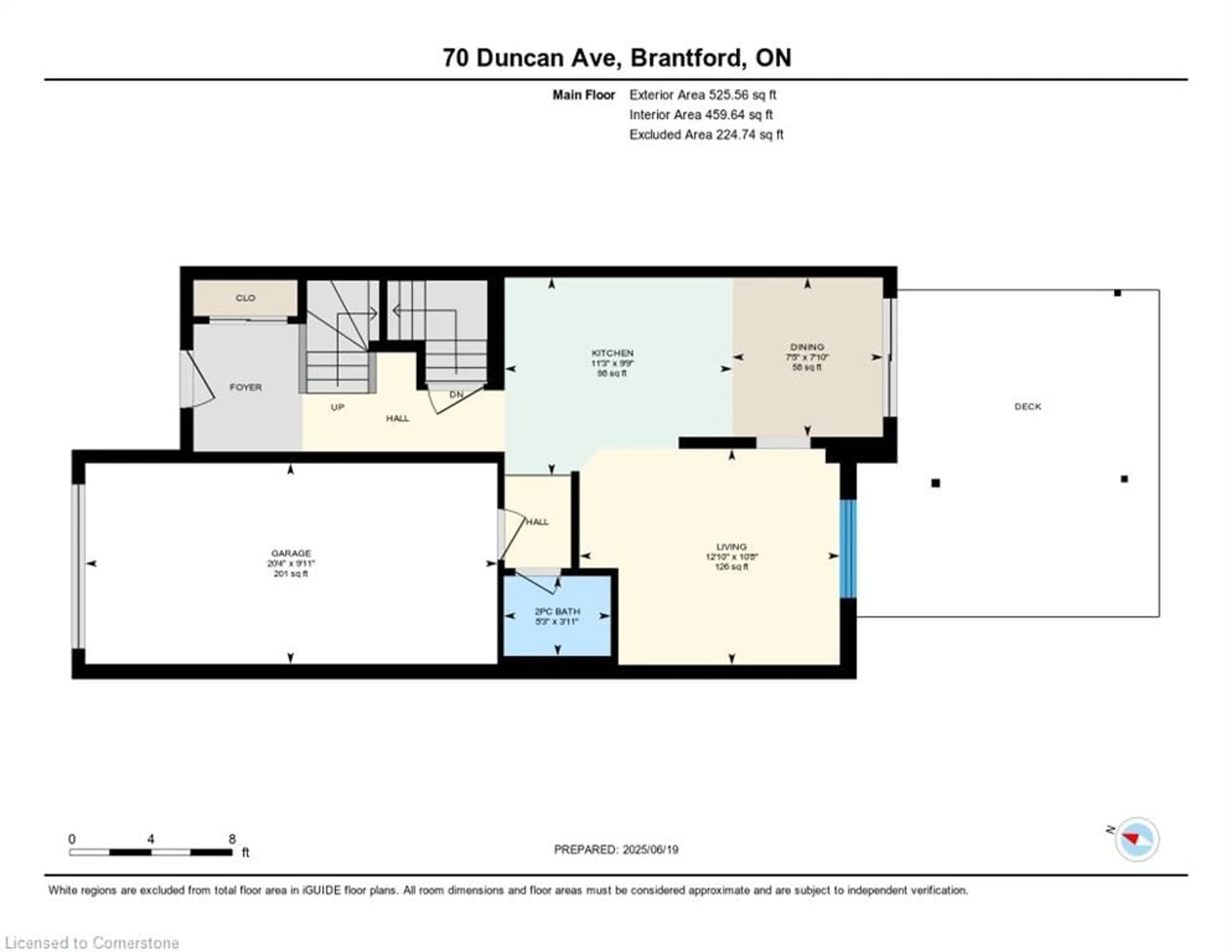 Floor plan for 70 Duncan Ave, Brantford Ontario N3T 0C4