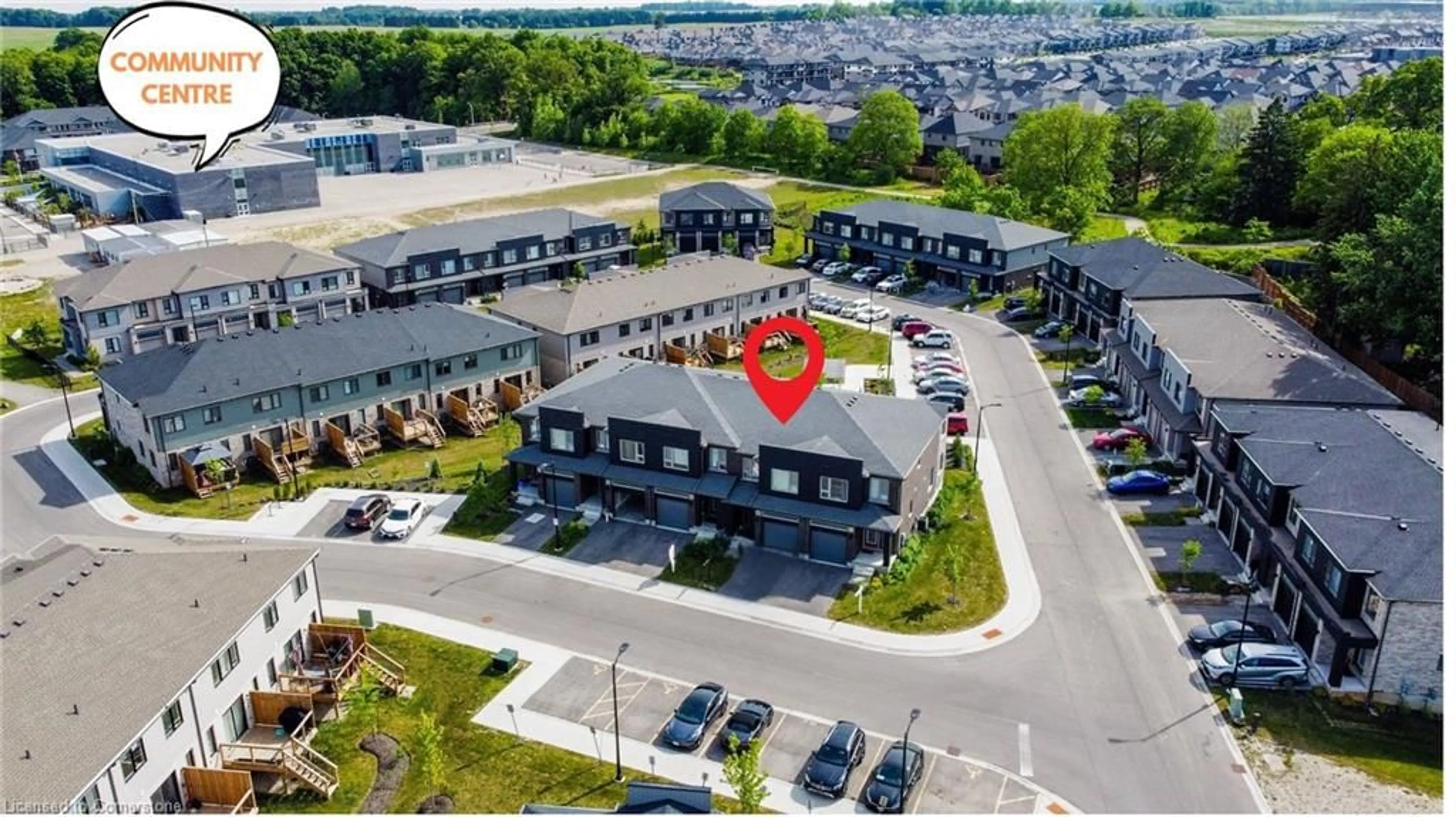 A pic from outside/outdoor area/front of a property/back of a property/a pic from drone, unknown for 109 Pony Way, Kitchener Ontario N0B 2E0