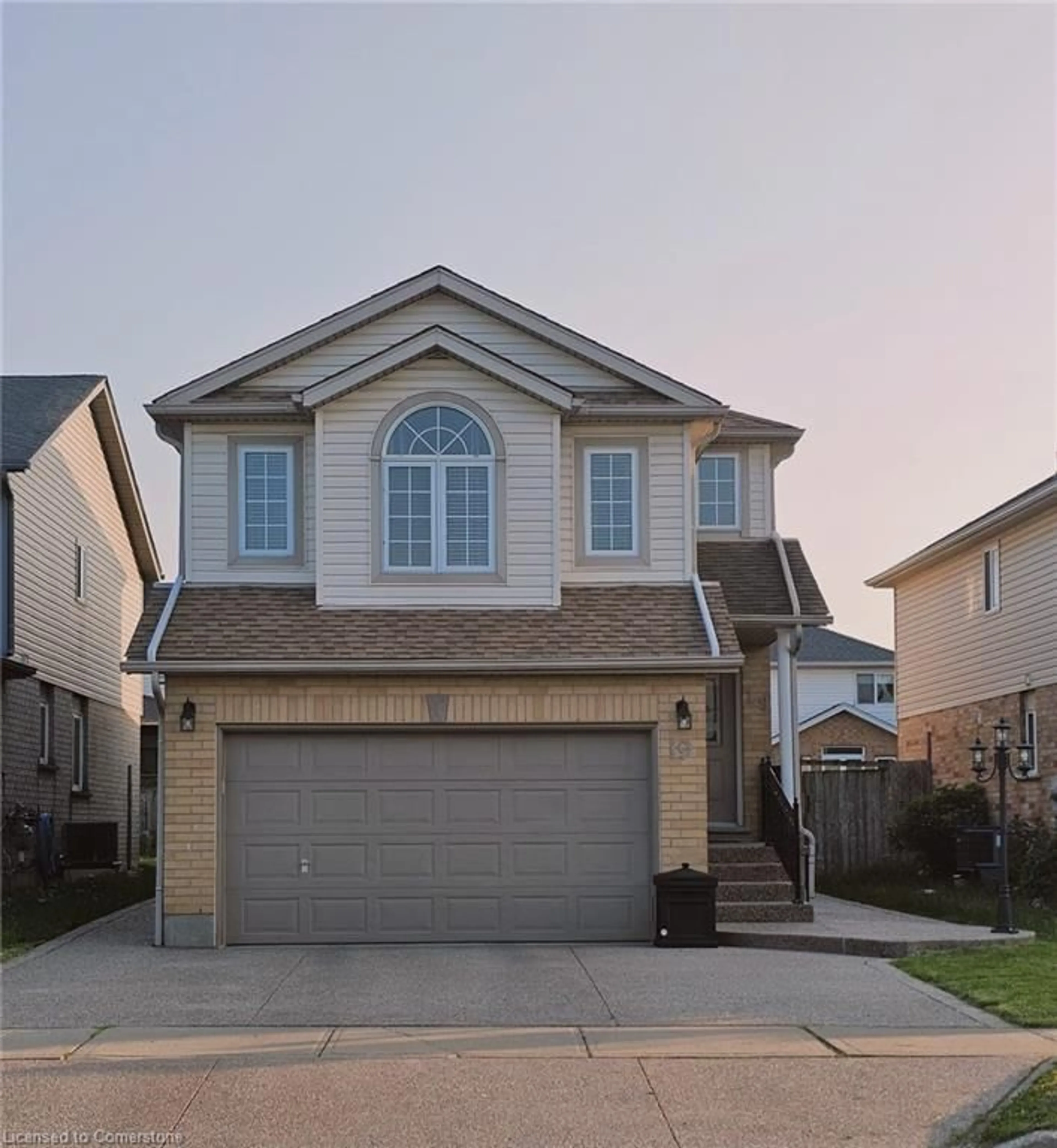 Home with vinyl exterior material, street for 19 Cotton Grass St, Kitchener Ontario N2E 3T7