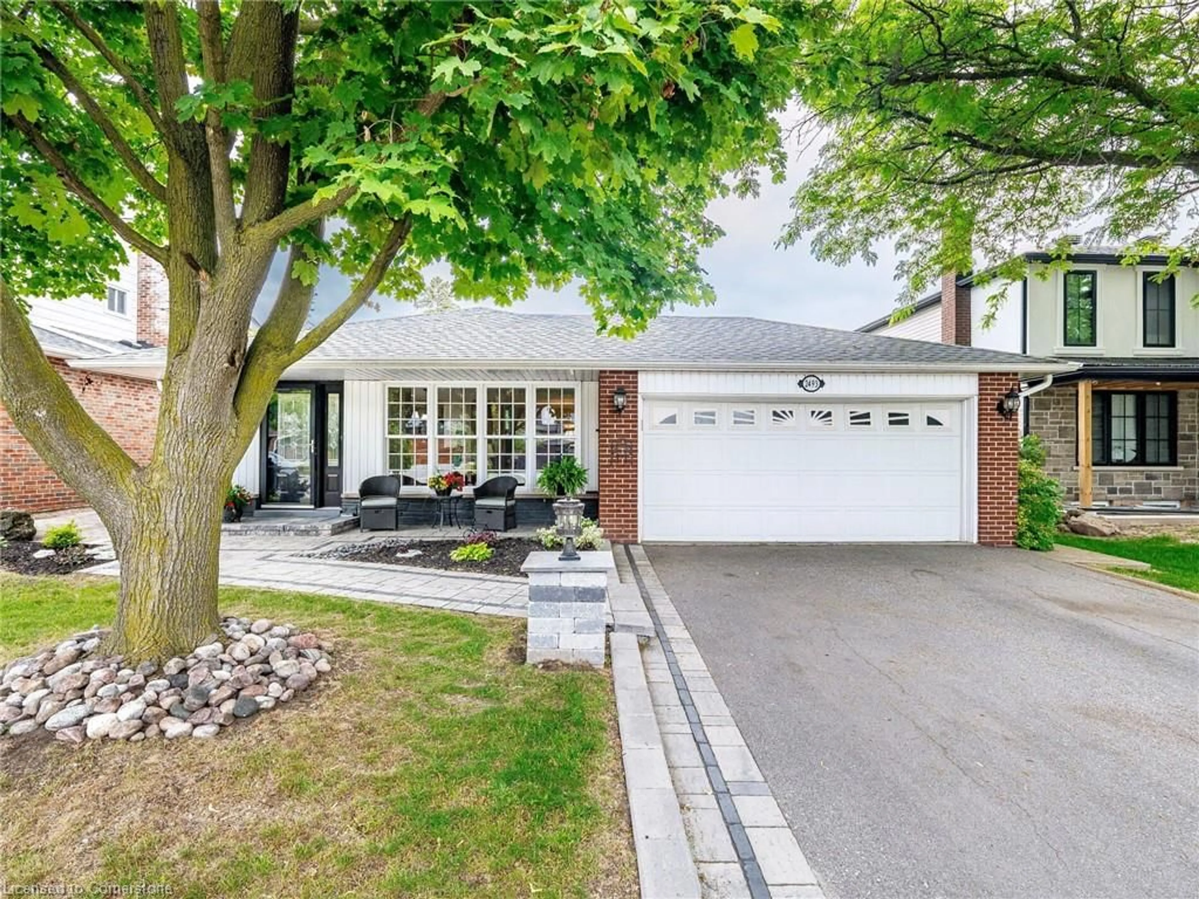 Home with brick exterior material, street for 2493 Frankfield Rd, Mississauga Ontario L5K 2A5