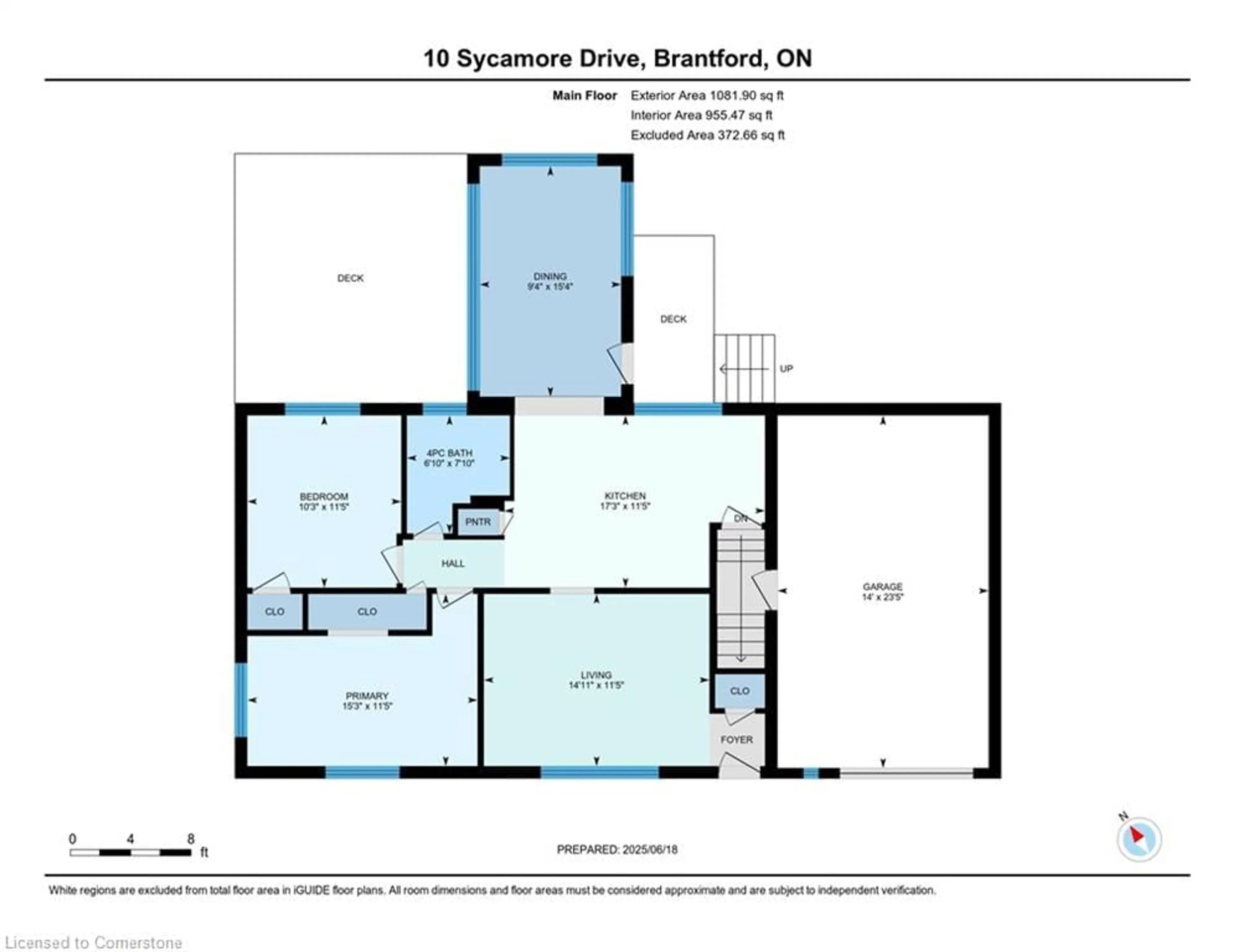 Floor plan for 10 Sycamore Dr, Brantford Ontario N3R 2M1