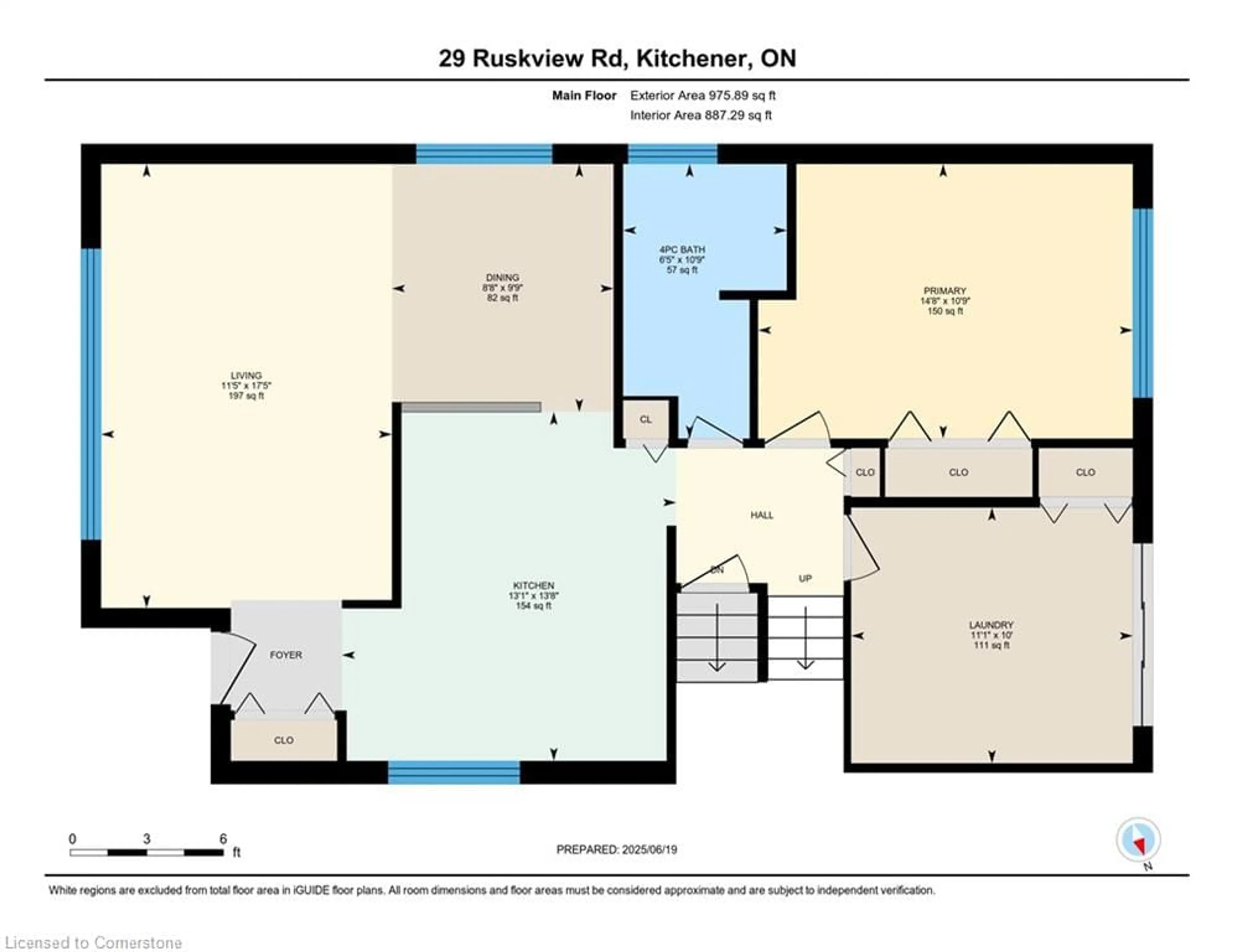 Floor plan for 29 Ruskview Rd, Kitchener Ontario N2M 4S1
