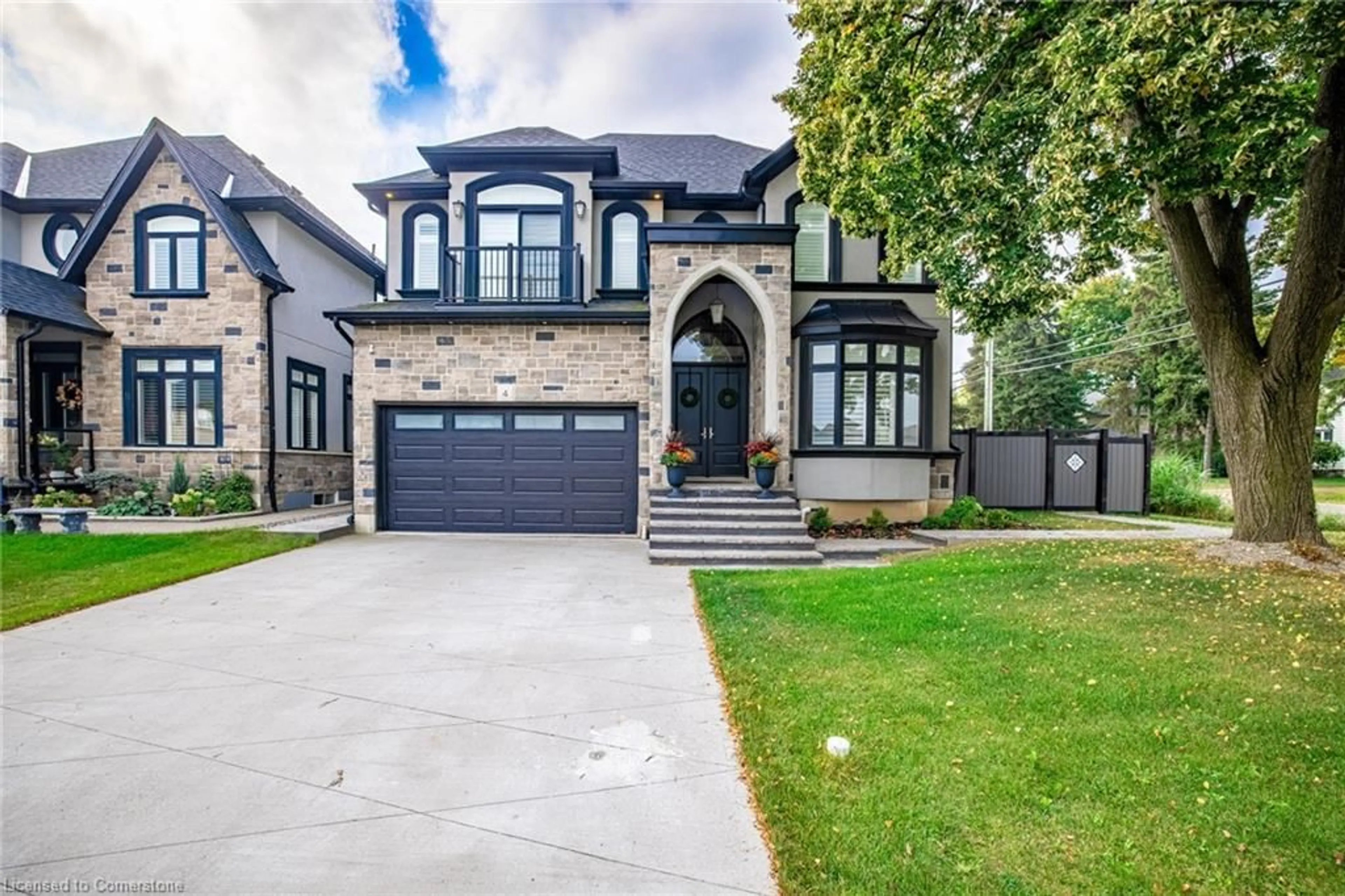 Home with brick exterior material, street for 4 Lockman Dr, Ancaster Ontario L9K 0C1