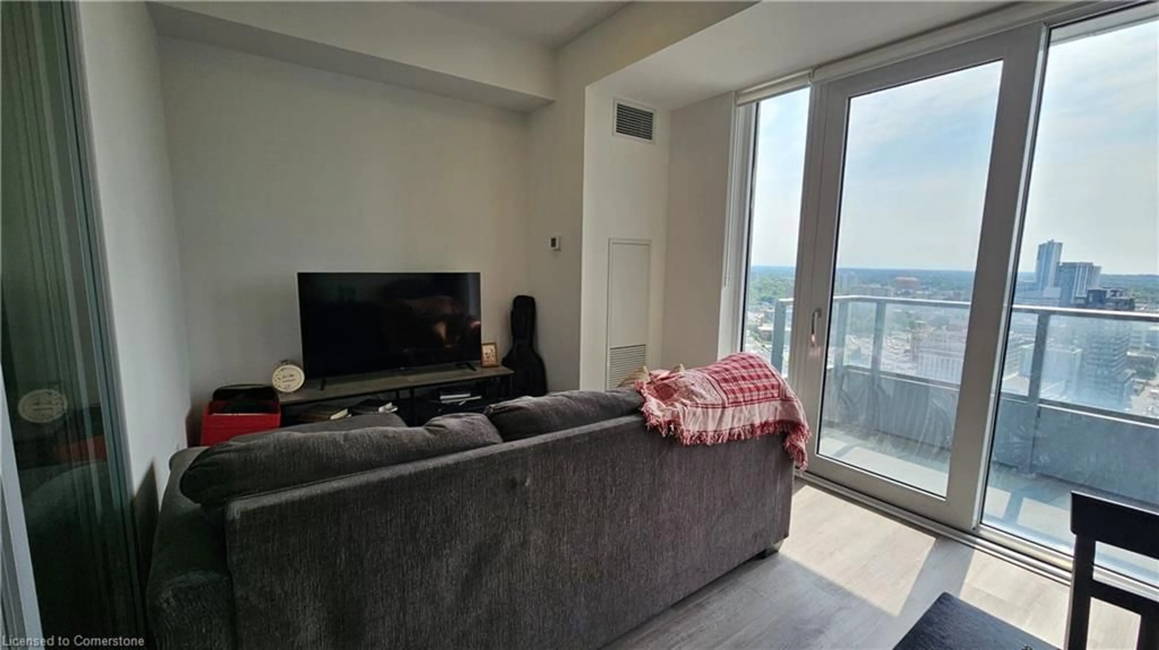 Living room with furniture, floor is not visible for 15 Wellington St #2403, Kitchener Ontario N3G 0E4