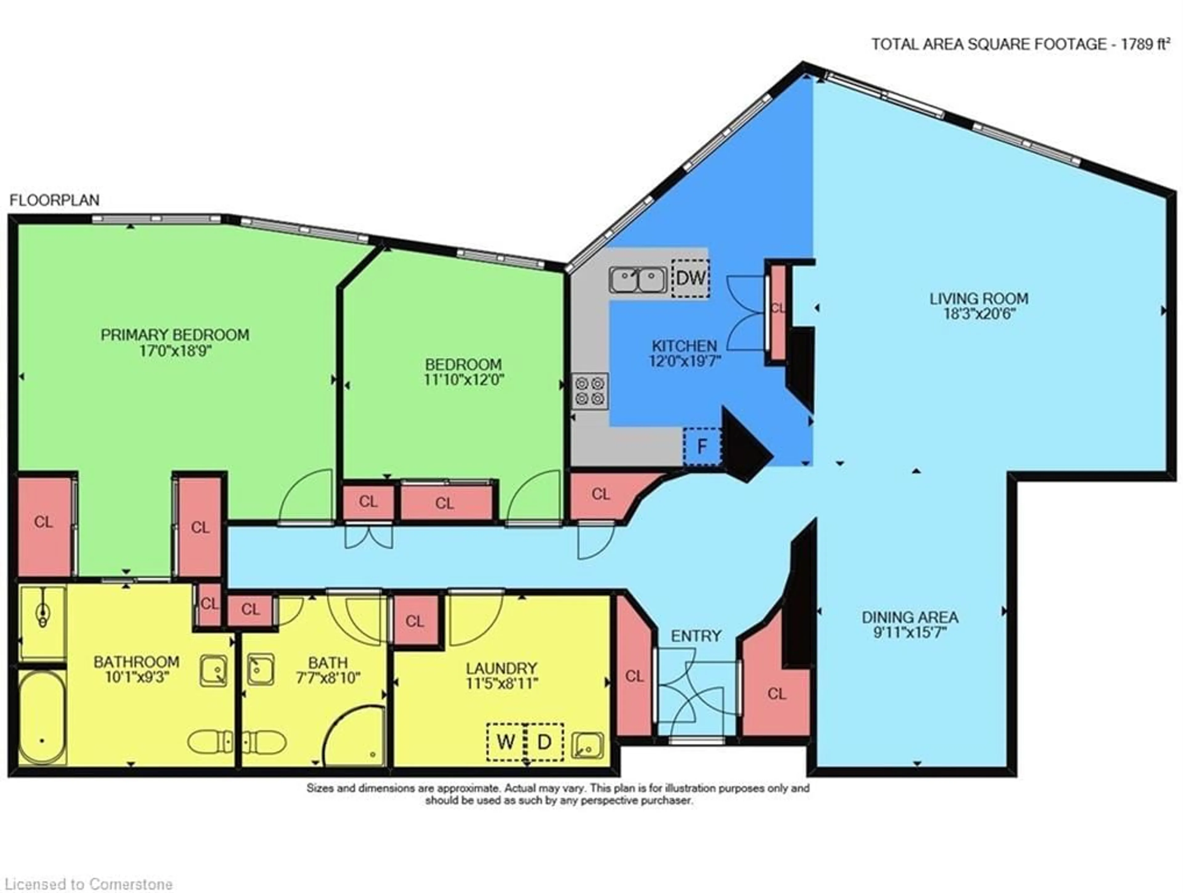 Floor plan for 77 Governors Rd #408, Dundas Ontario L9H 7N8