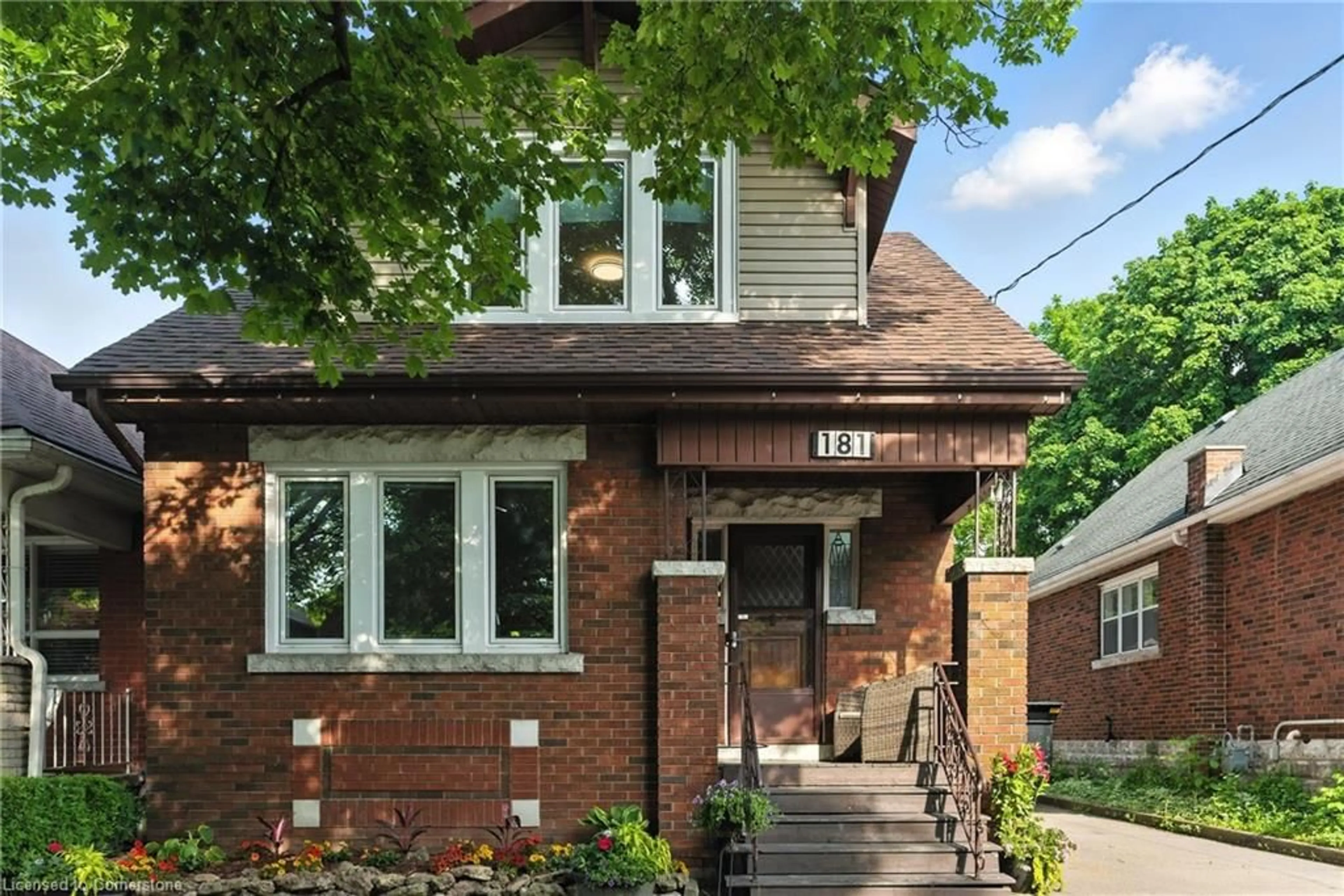 Home with brick exterior material, street for 181 London St, Hamilton Ontario L8K 2G8