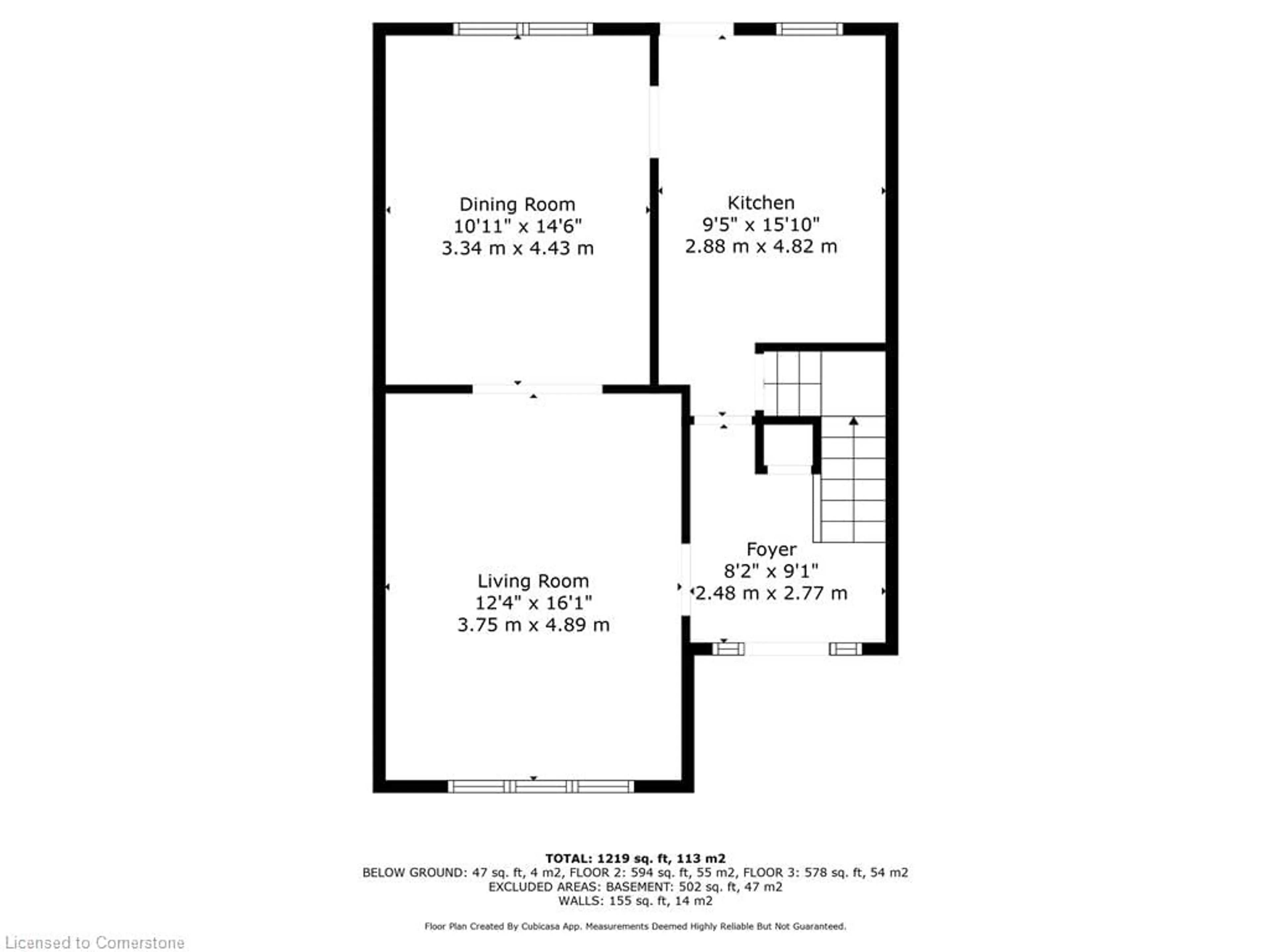 Floor plan for 181 London St, Hamilton Ontario L8K 2G8