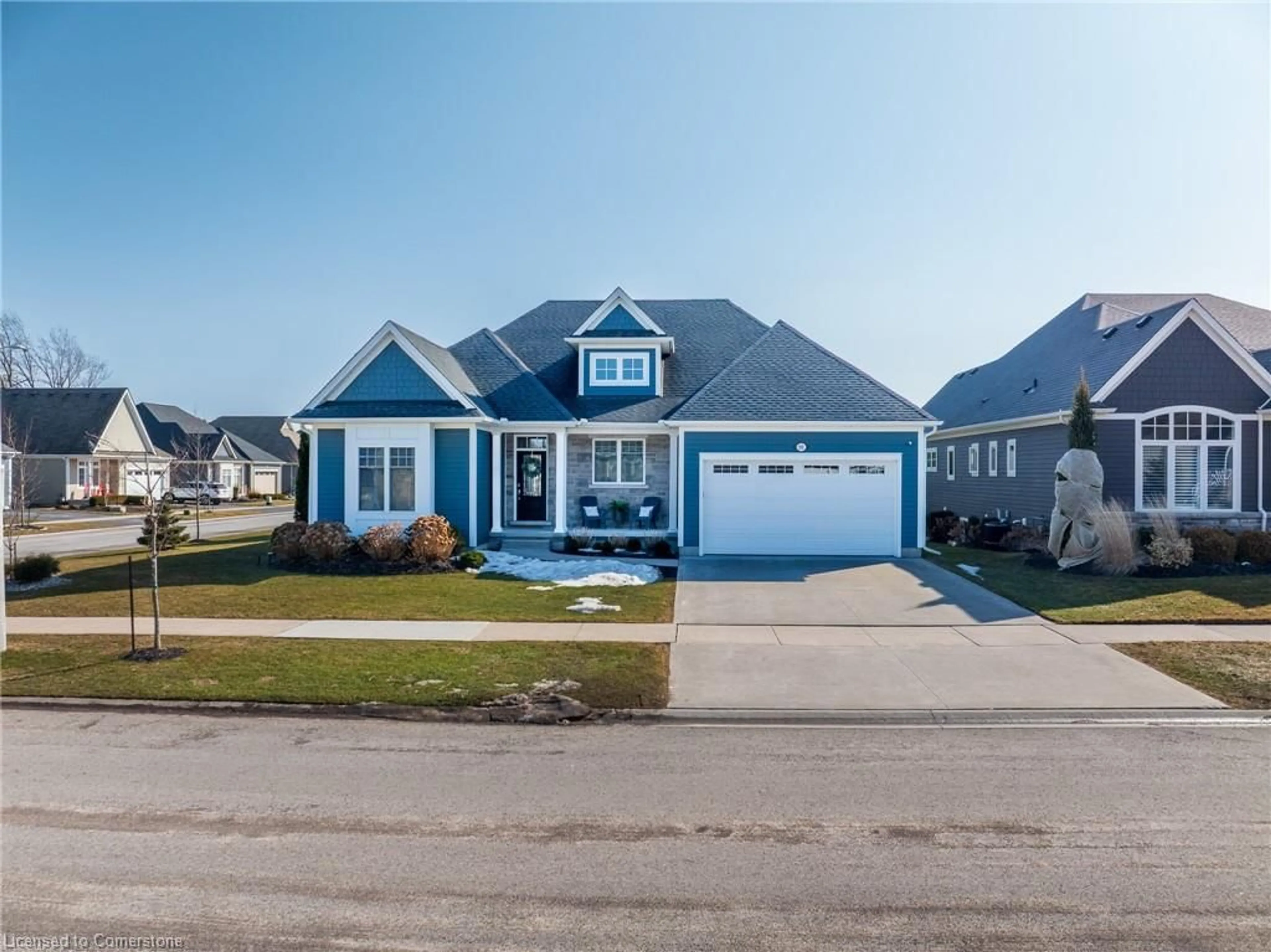 Home with vinyl exterior material, street for 91 Butlers Dr, Ridgeway Ontario L0S 1N0
