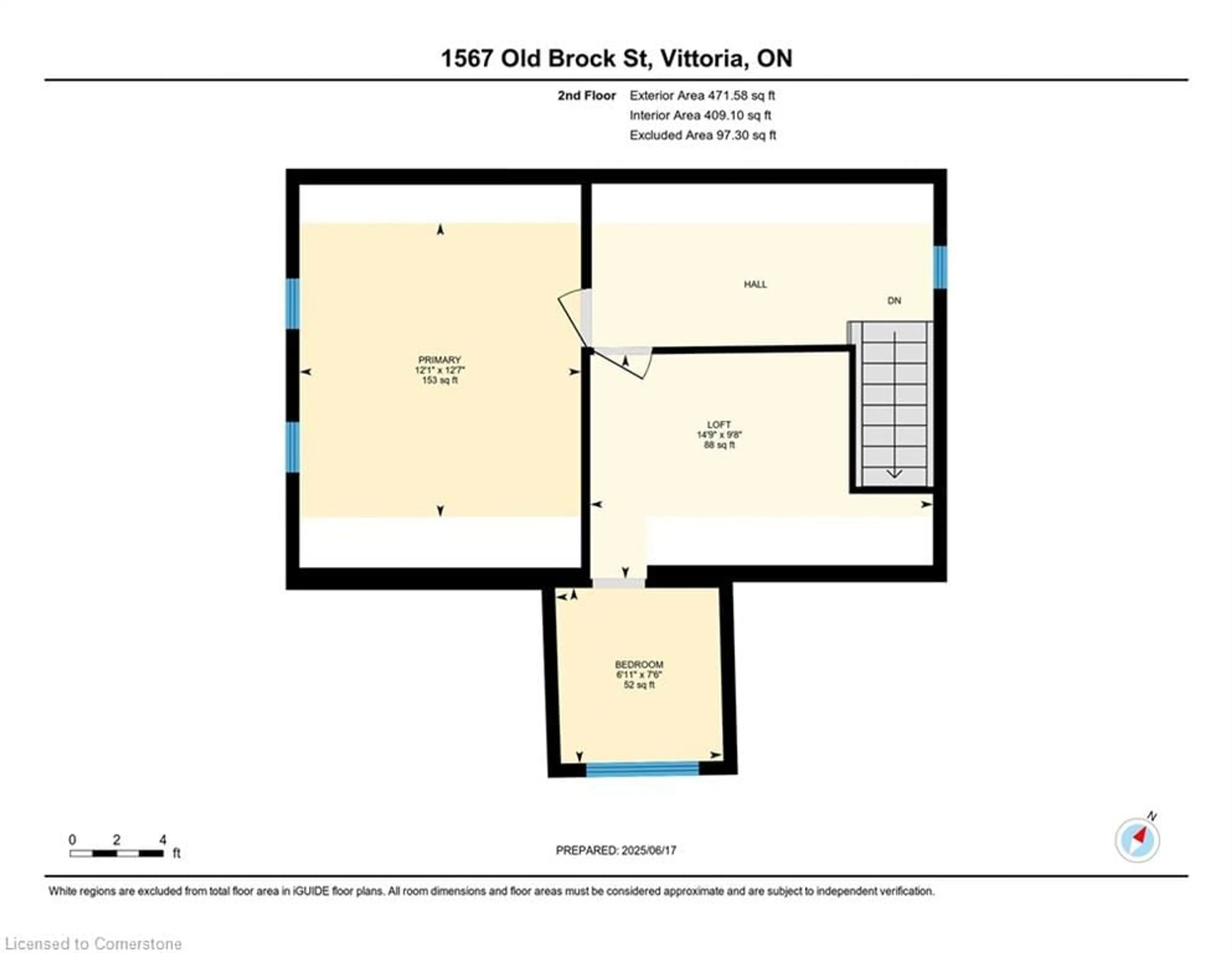 Floor plan for 1567 Old Brock St, Vittoria Ontario N0E 1W0
