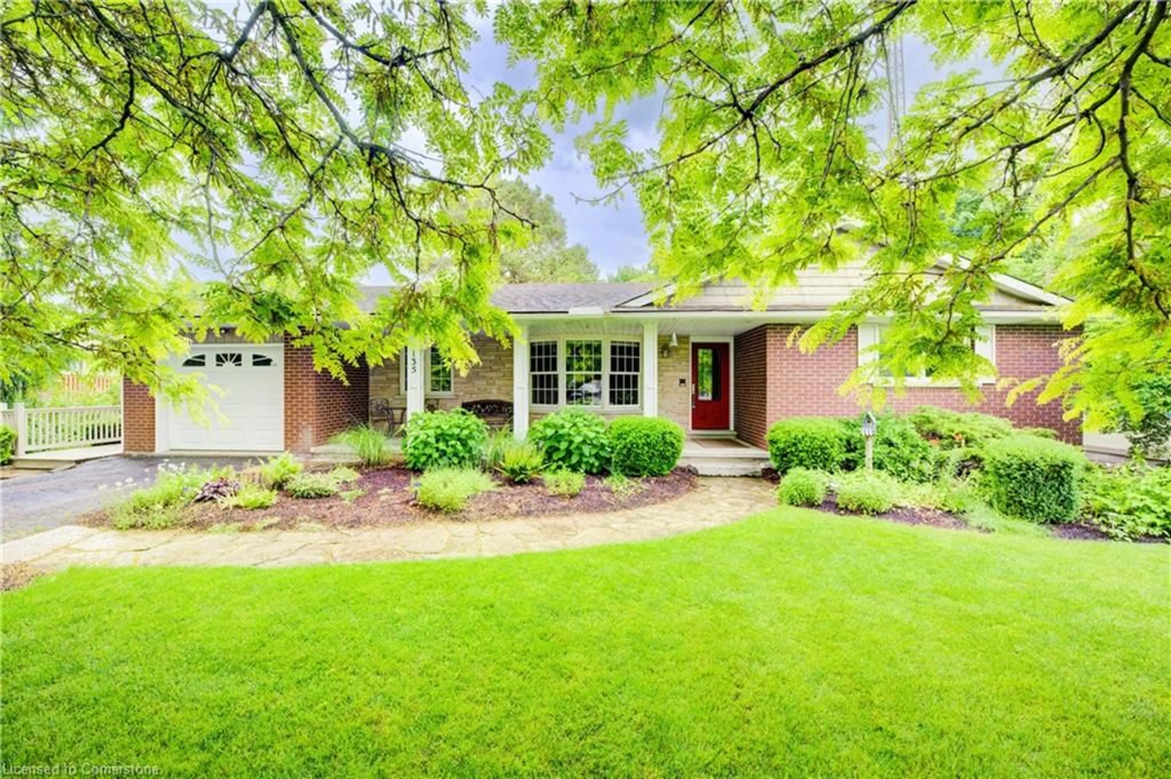 Home with brick exterior material, street for 135 Golf Course Rd, Conestogo Ontario N0B 1N0