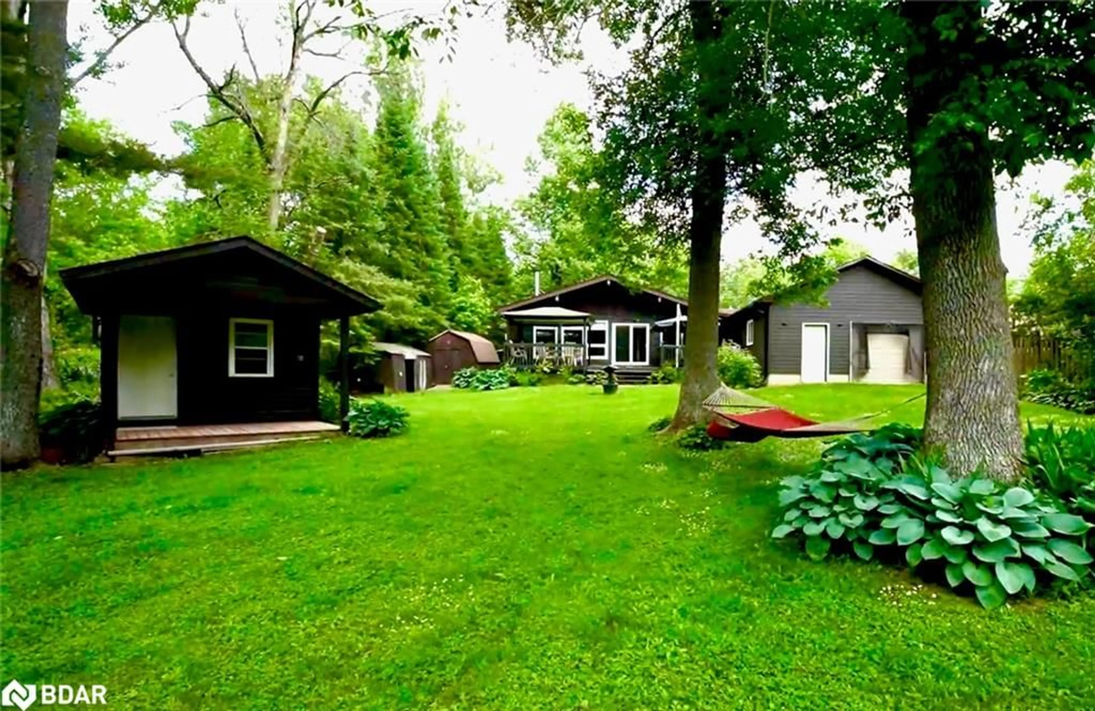 Patio, forest/trees view for 5171 Severn Pines Cres, Severn Ontario L0K 2B0