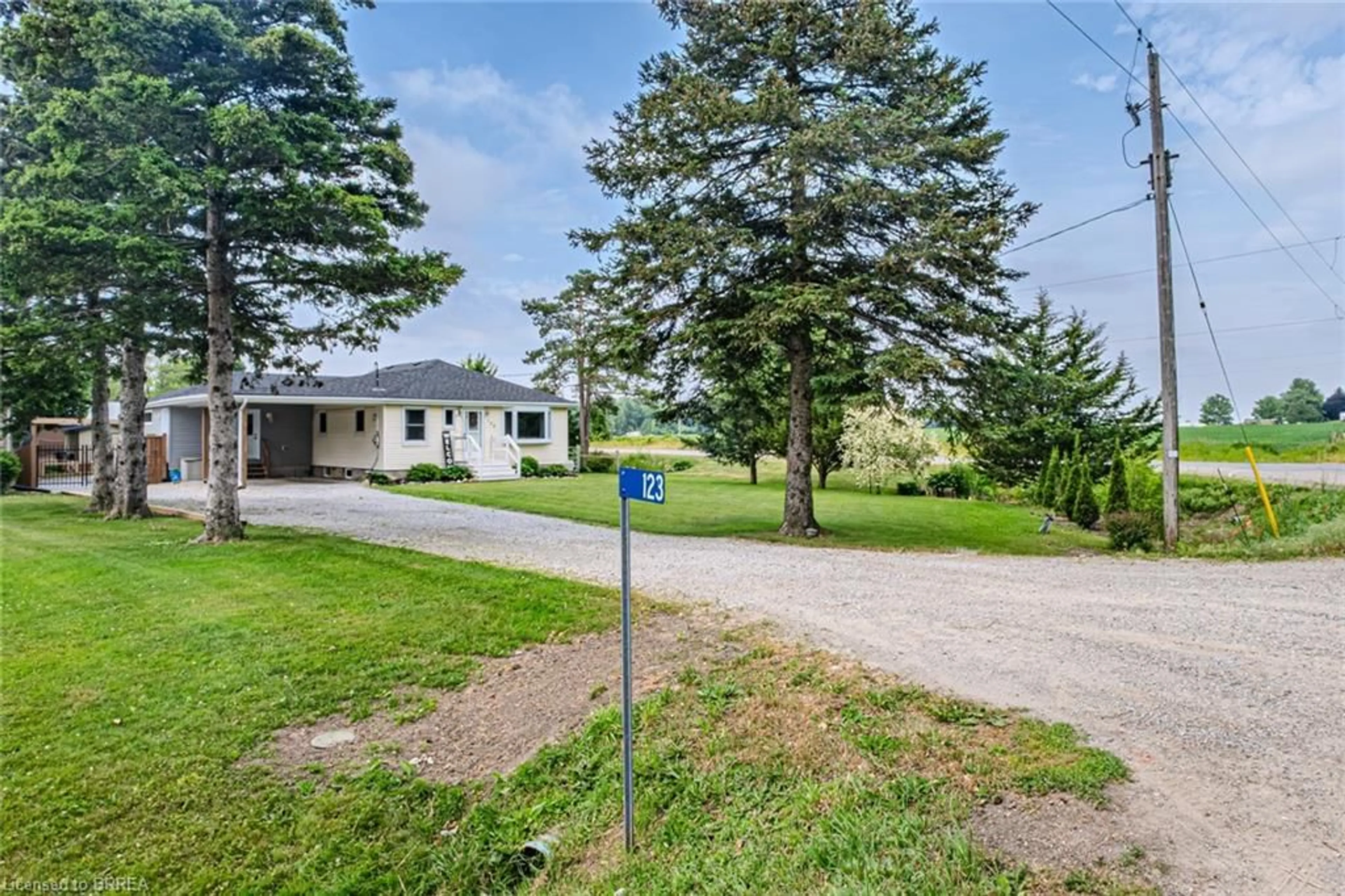 A pic from outside/outdoor area/front of a property/back of a property/a pic from drone, street for 123 Hatchley Rd, Harley Ontario N0E 1E0
