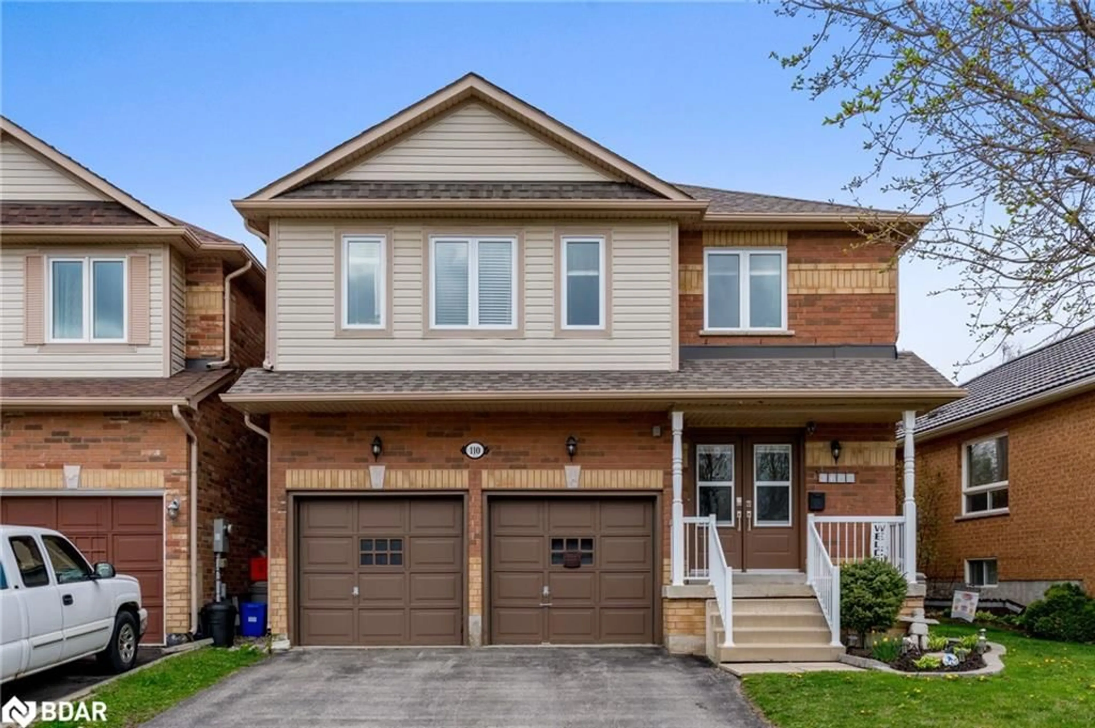Home with brick exterior material, street for 110 Mowat Cres, Georgetown Ontario L7G 6C8