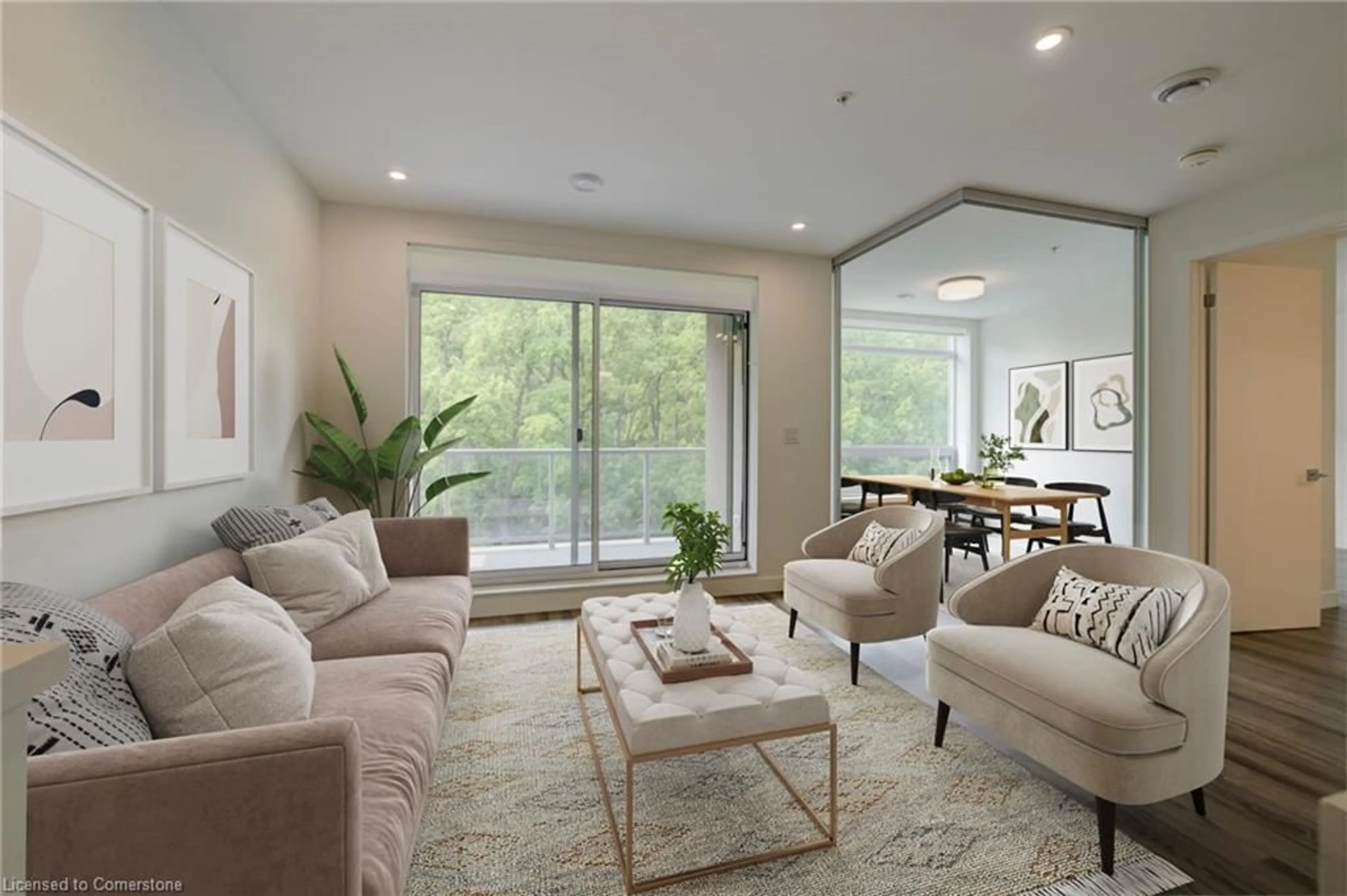 Living room with furniture, unknown for 455 Charlton Ave #510, Hamilton Ontario L8N 0B2