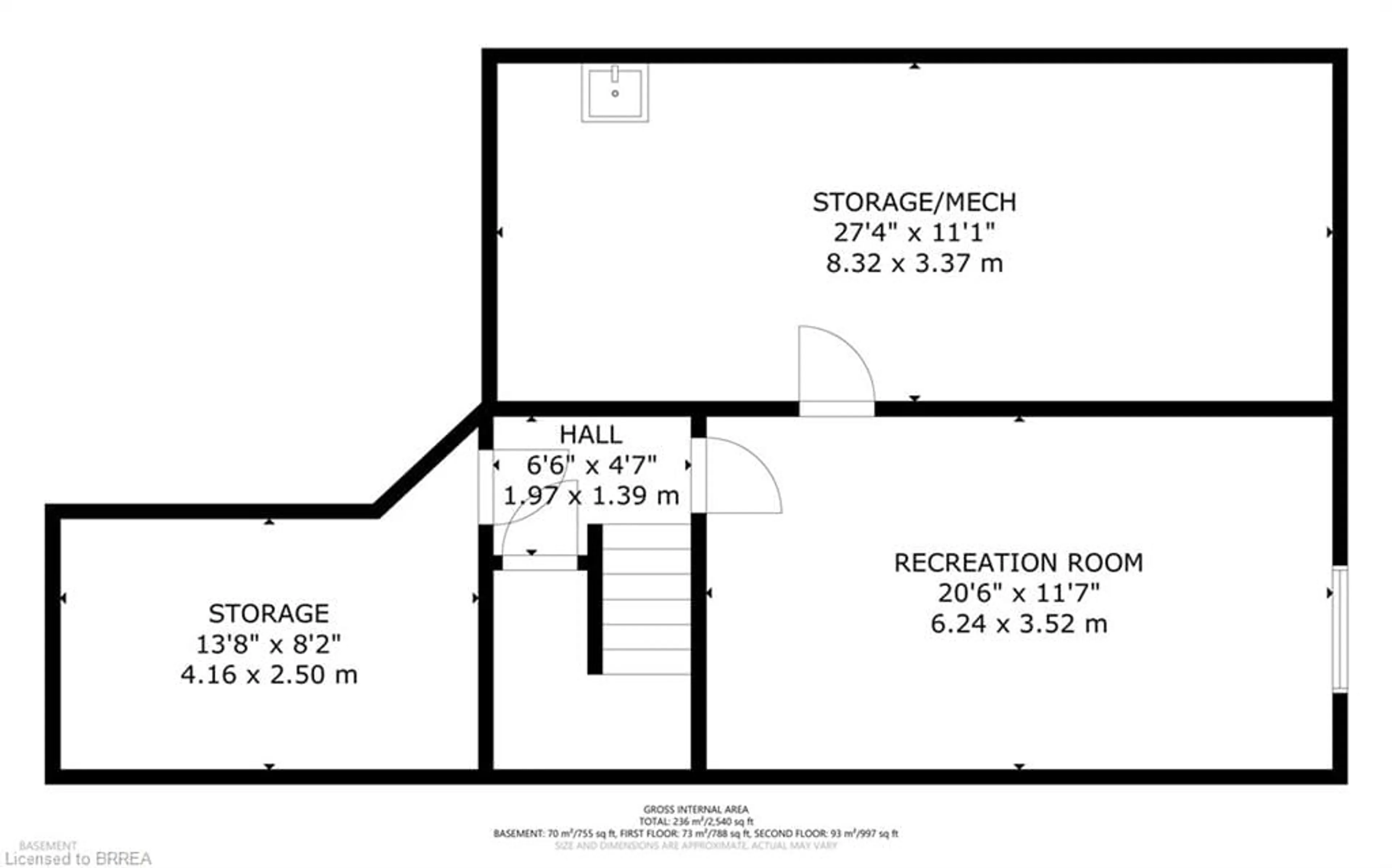 Floor plan for 12 Rowe Lane, Paris Ontario N3L 0A6
