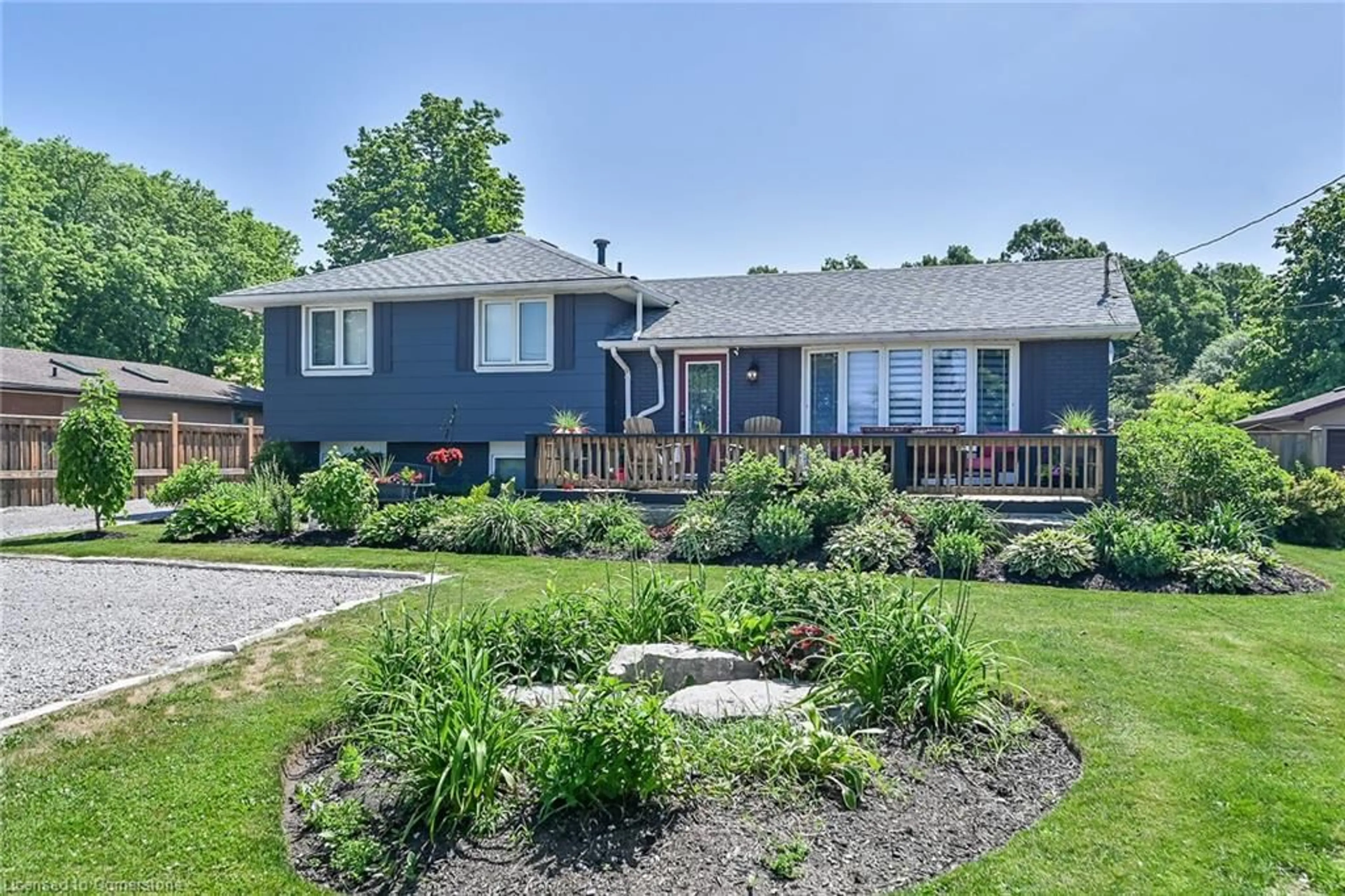 A pic from outside/outdoor area/front of a property/back of a property/a pic from drone, water/lake/river/ocean view for 4351 Glancaster Rd, Mount Hope Ontario L0R 1W0