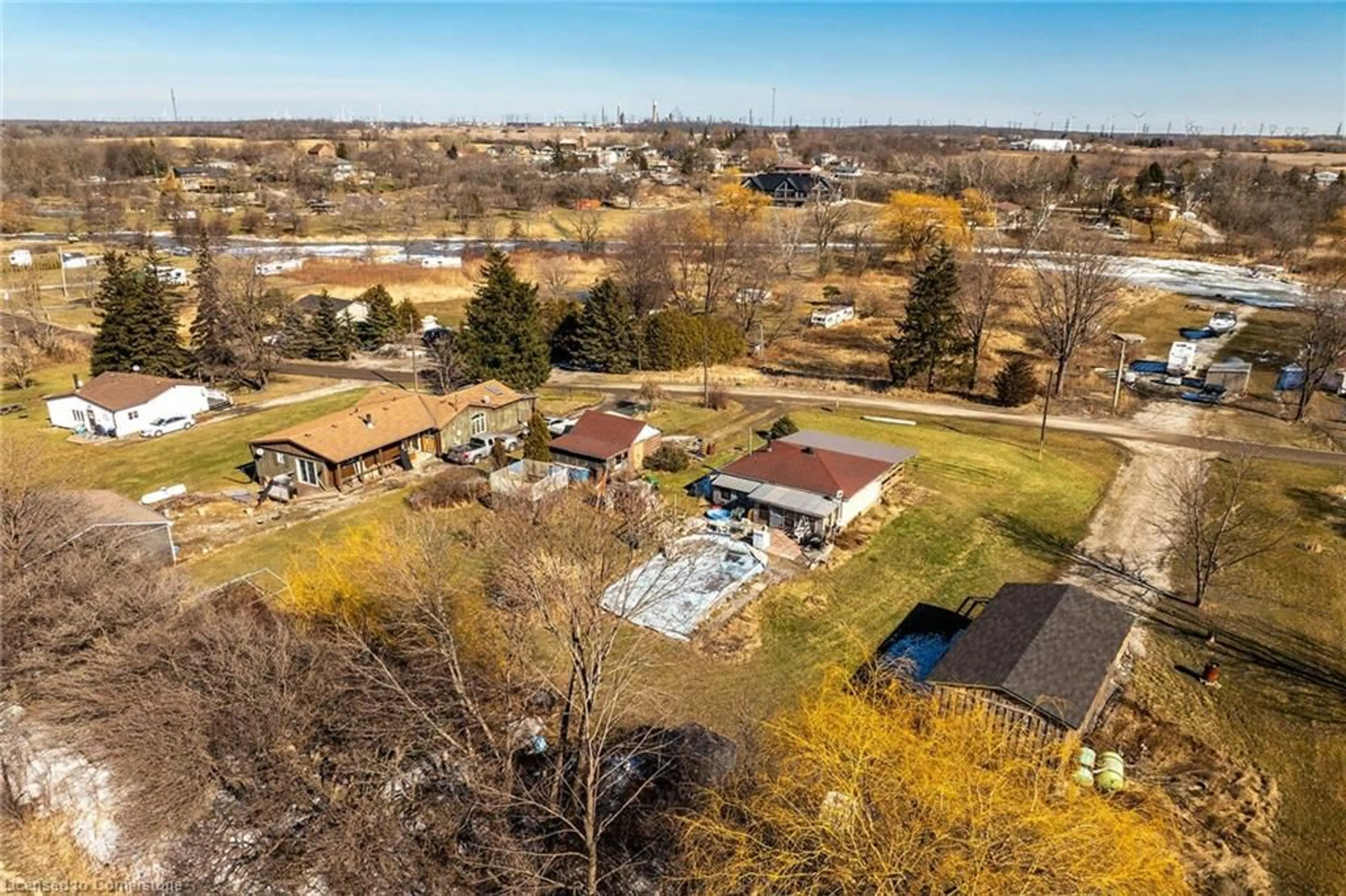 A pic from outside/outdoor area/front of a property/back of a property/a pic from drone, water/lake/river/ocean view for 36 Nanticoke Valley Rd, Nanticoke Ontario N0A 1L0