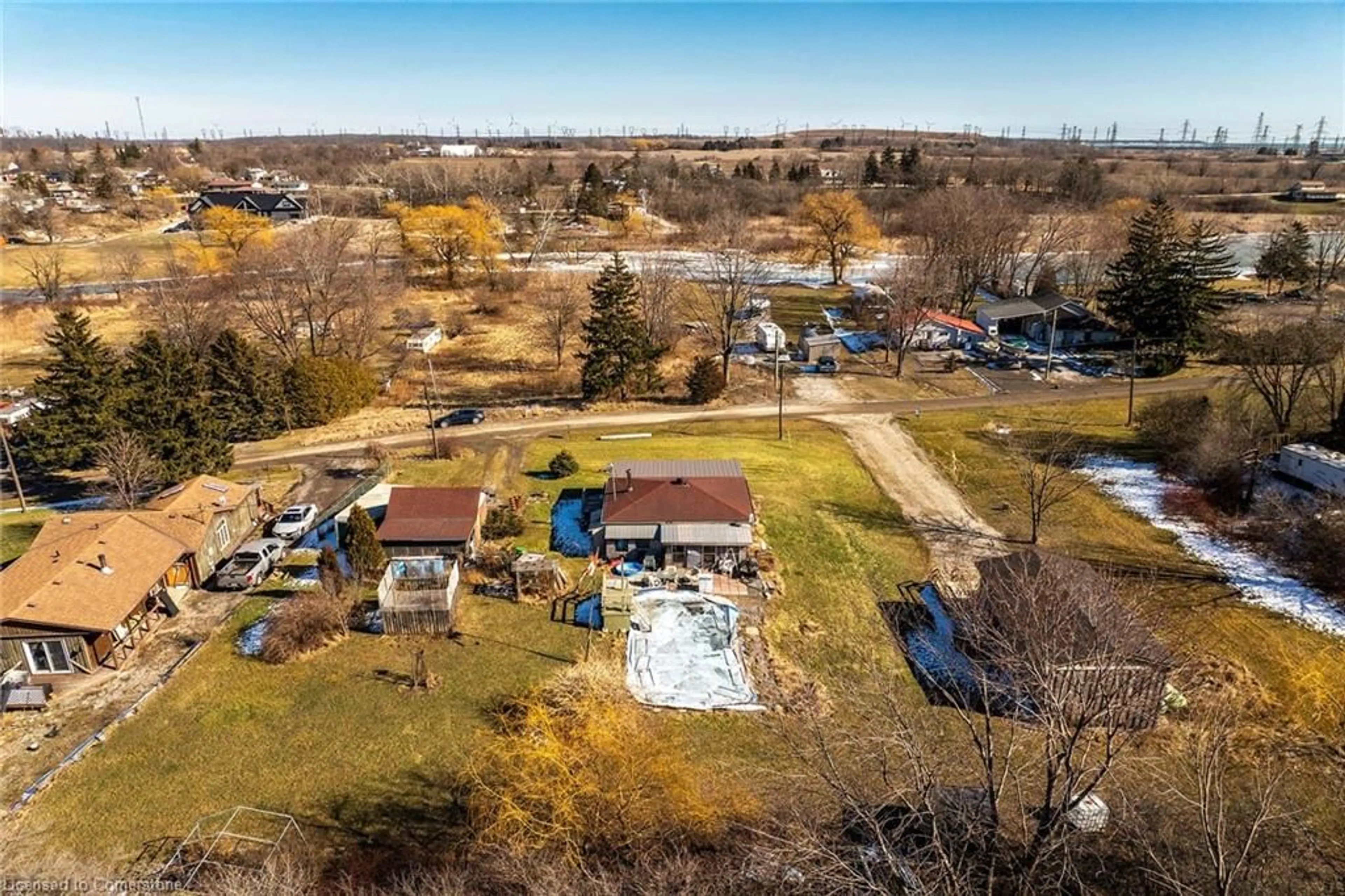 A pic from outside/outdoor area/front of a property/back of a property/a pic from drone, unknown for 36 Nanticoke Valley Rd, Nanticoke Ontario N0A 1L0