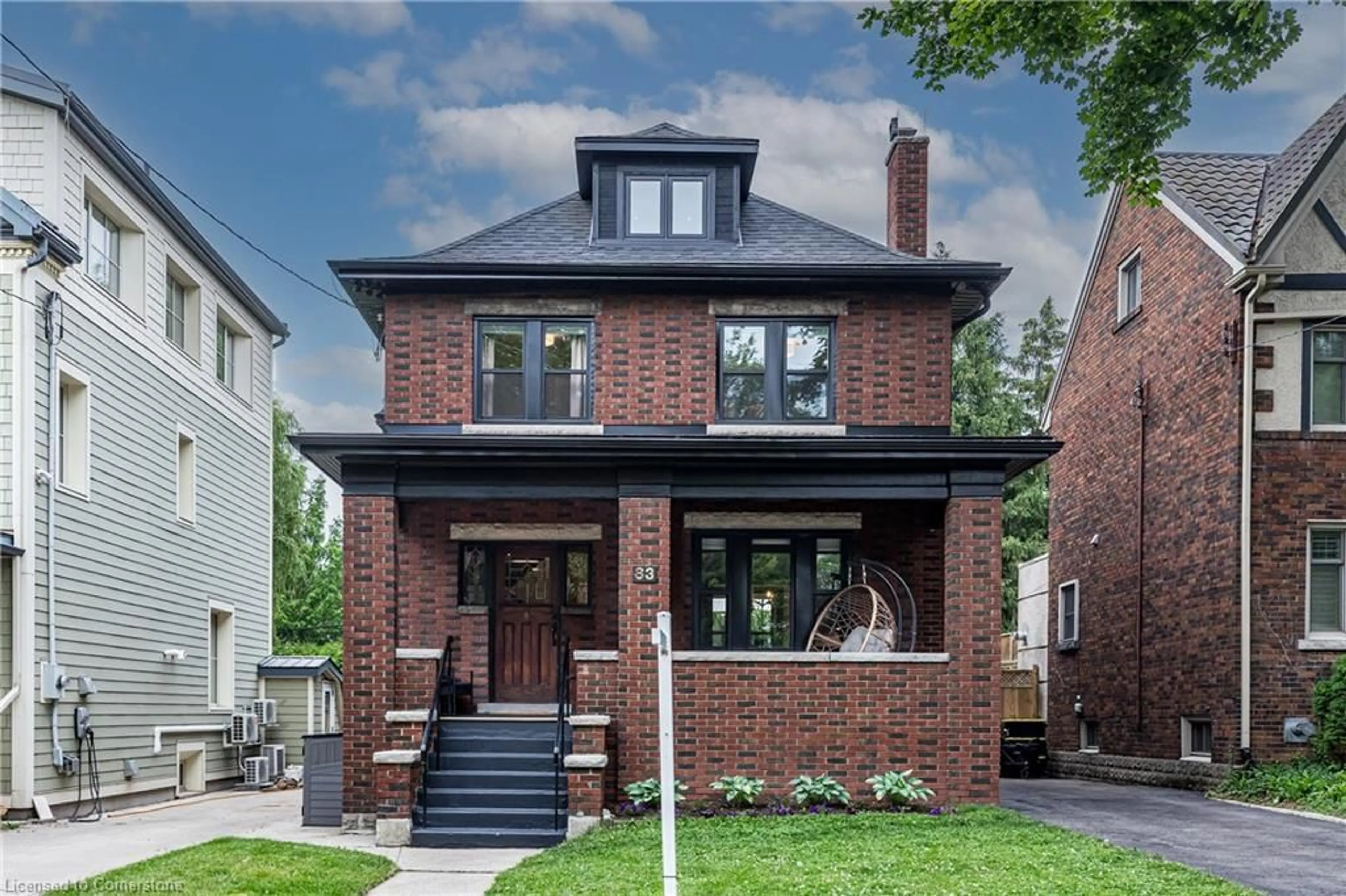 Home with brick exterior material, street for 83 Flatt Ave, Hamilton Ontario L8P 4N2