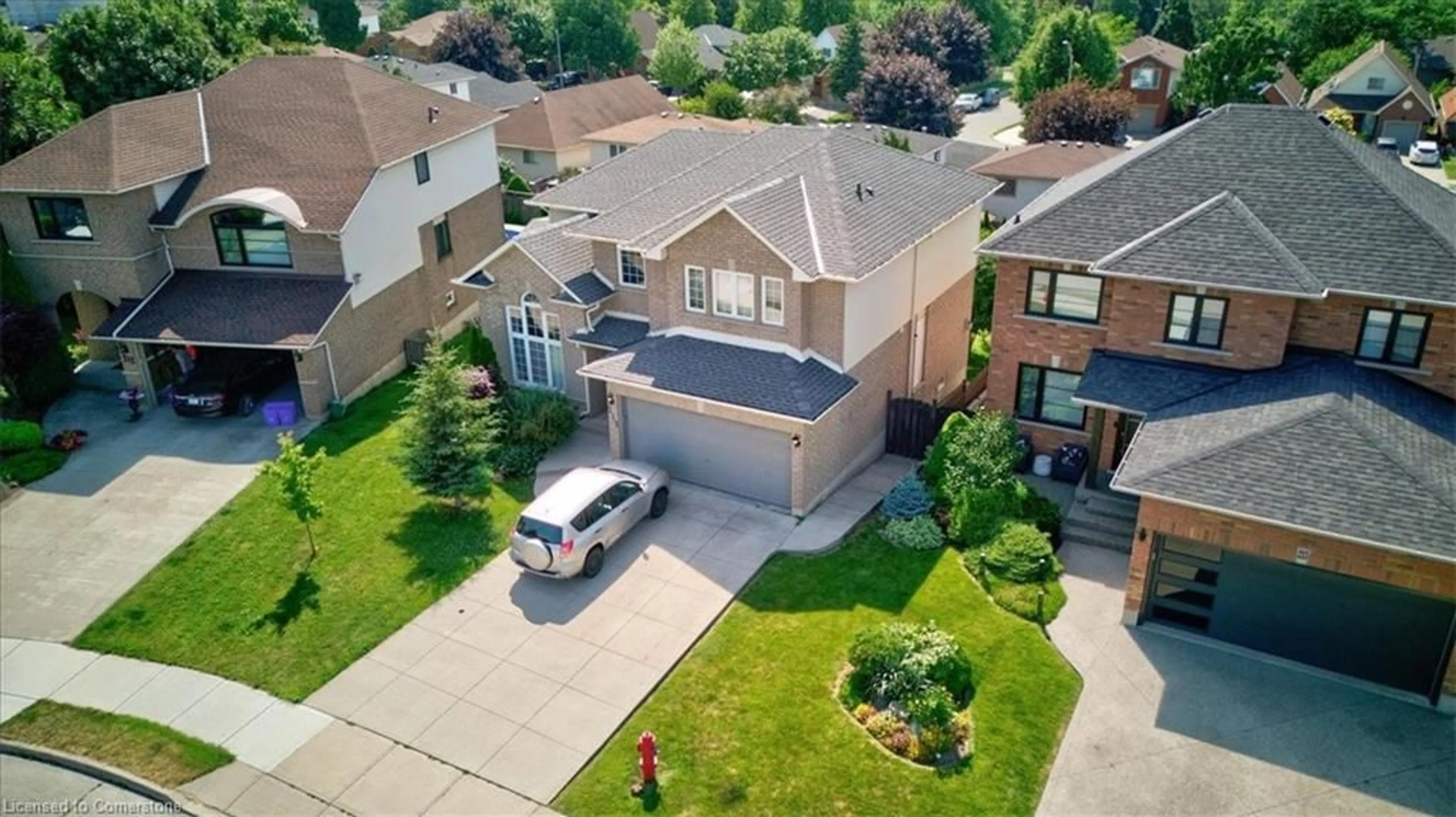 A pic from outside/outdoor area/front of a property/back of a property/a pic from drone, street for 219 Fano Dr, Hamilton Ontario L8W 3X3