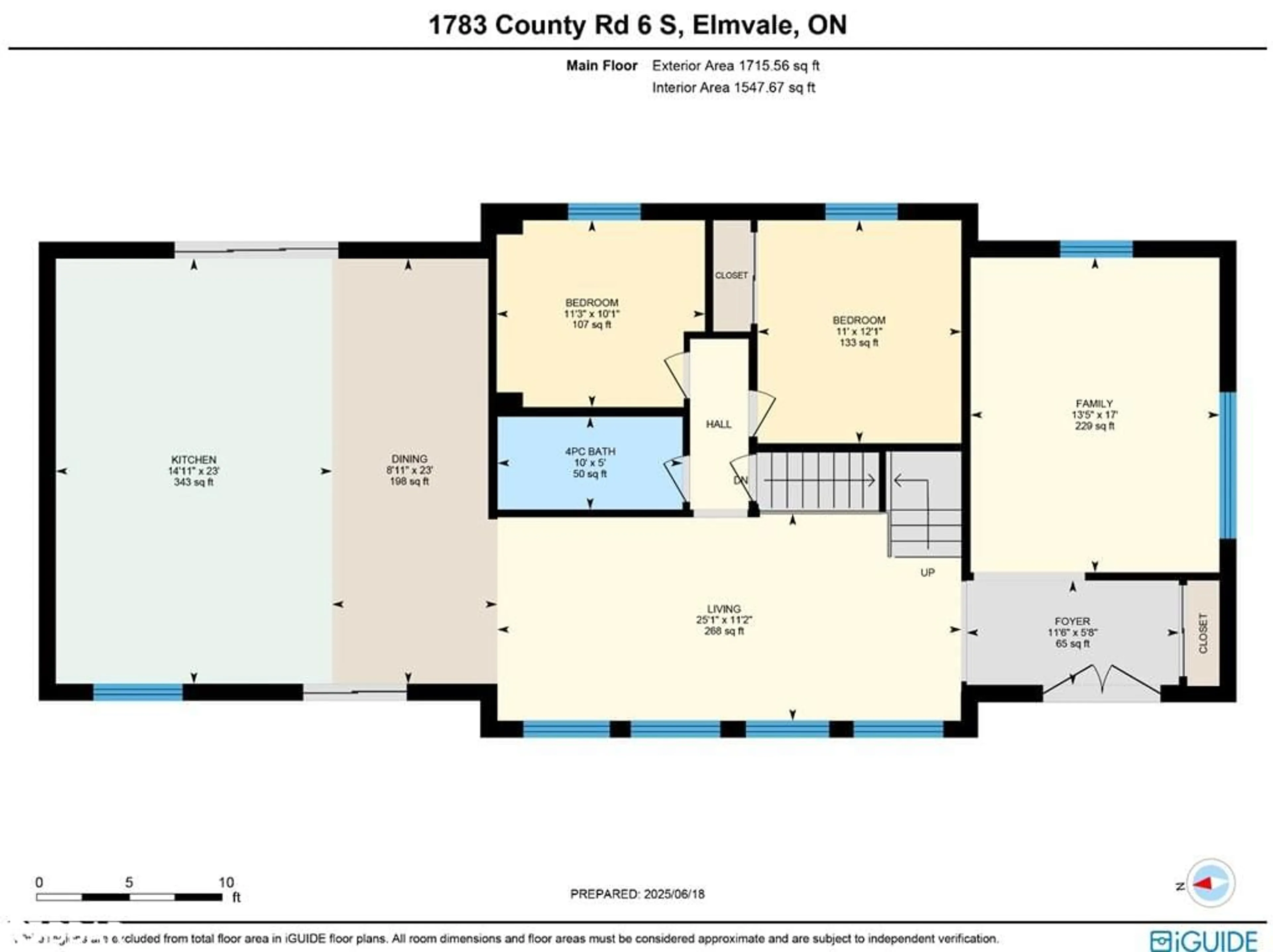 Floor plan for 1783 County Road 6 South, Springwater Ontario L0L 1P0