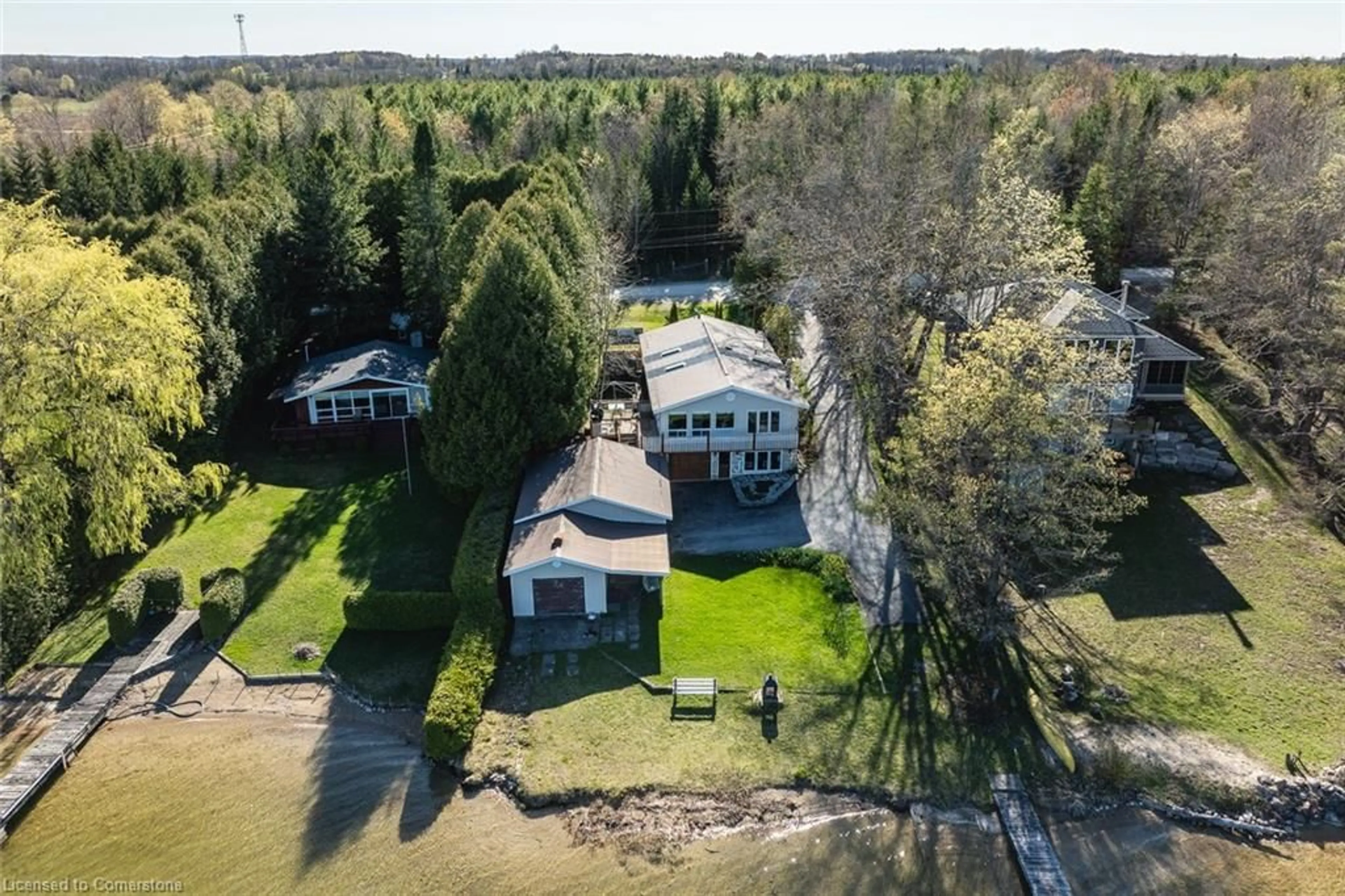 A pic from outside/outdoor area/front of a property/back of a property/a pic from drone, building for 111 Macdonalds Rd, Grey Highlands Ontario N0C 1E0