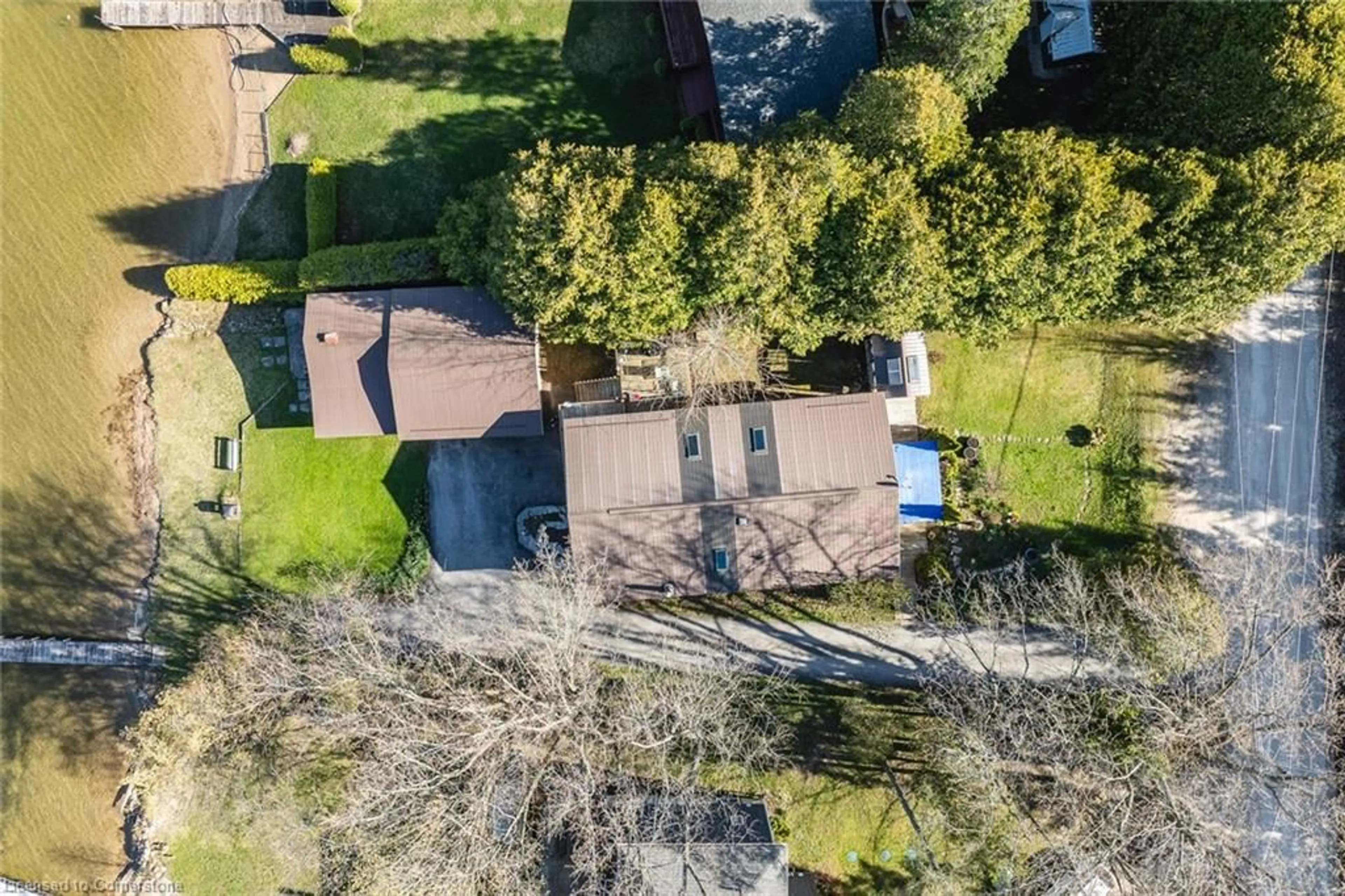 A pic from outside/outdoor area/front of a property/back of a property/a pic from drone, street for 111 Macdonalds Rd, Grey Highlands Ontario N0C 1E0