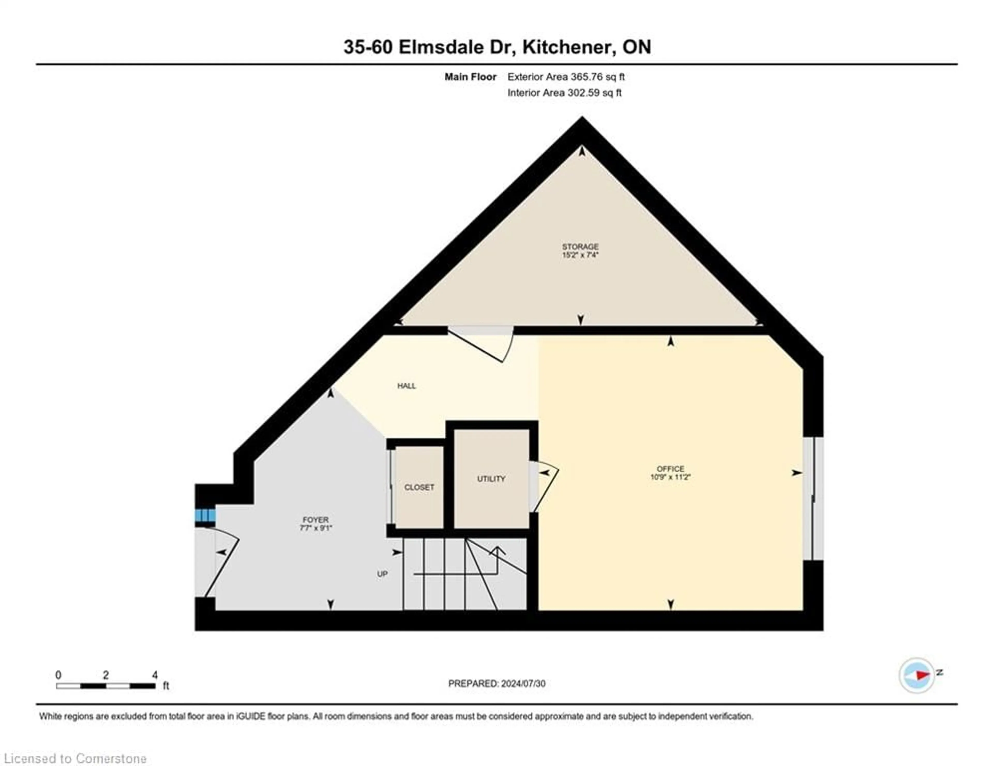 Floor plan for 60 Elmsdale Dr #35, Kitchener Ontario N2E 2G4