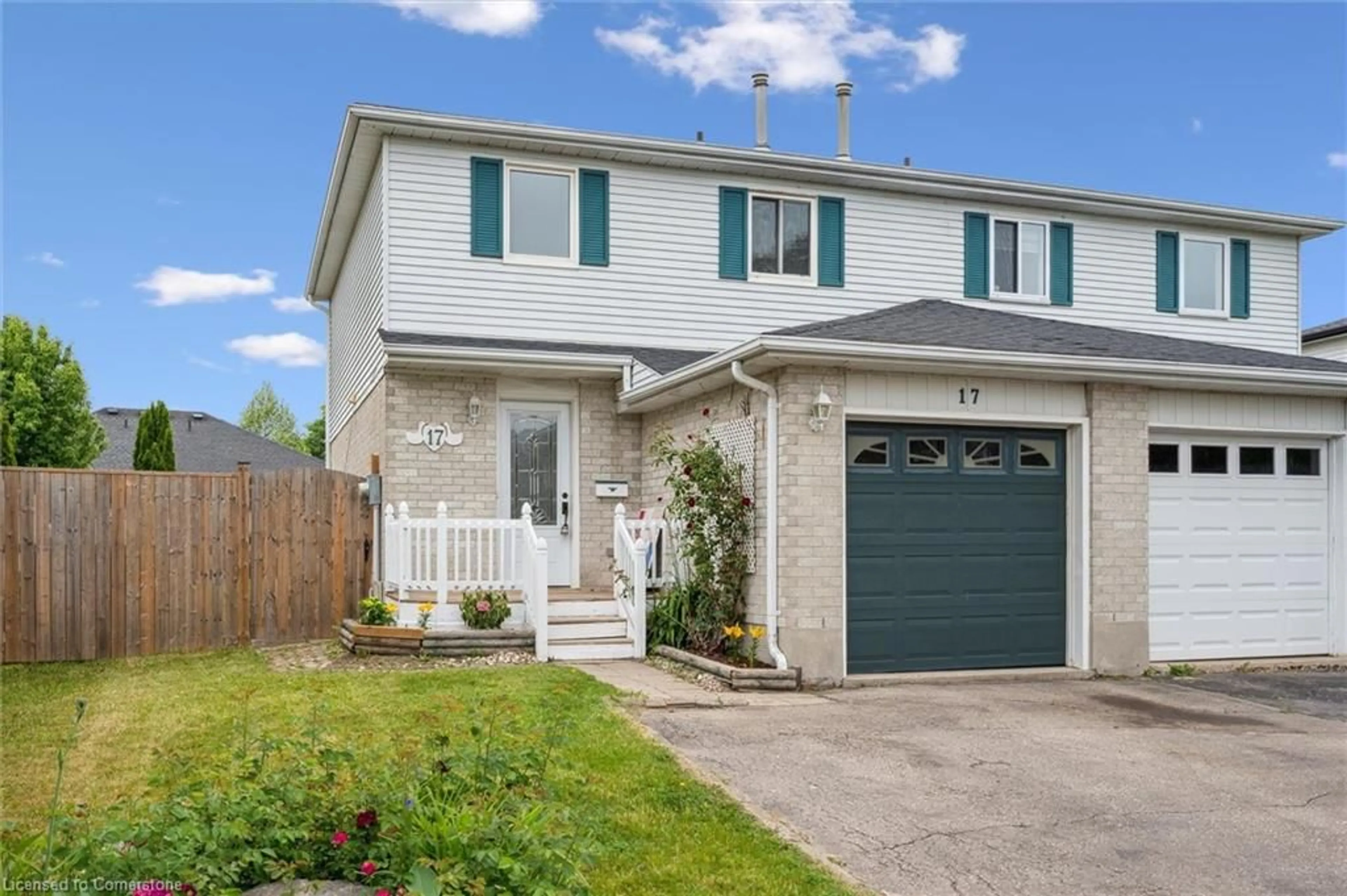 Home with vinyl exterior material, street for 17 Tamvale Cres, Kitchener Ontario N2E 3K8