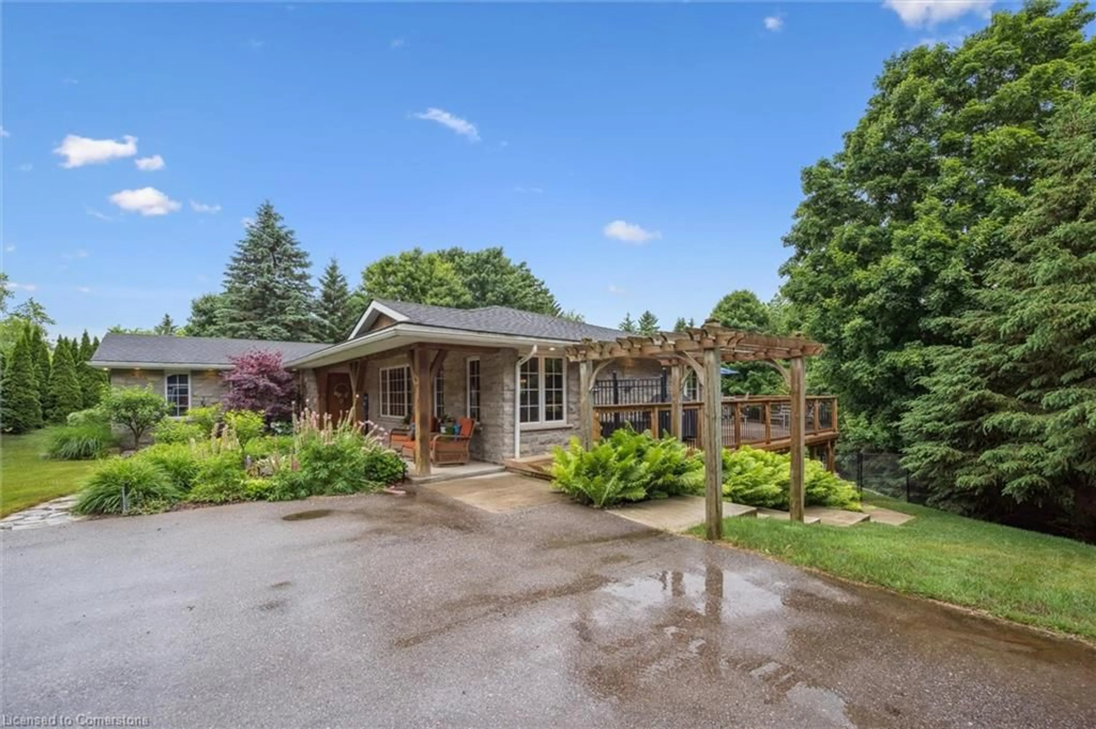 A pic from outside/outdoor area/front of a property/back of a property/a pic from drone, street for 7242 4 Side Road, Centre Wellington Ontario N0B 1B0