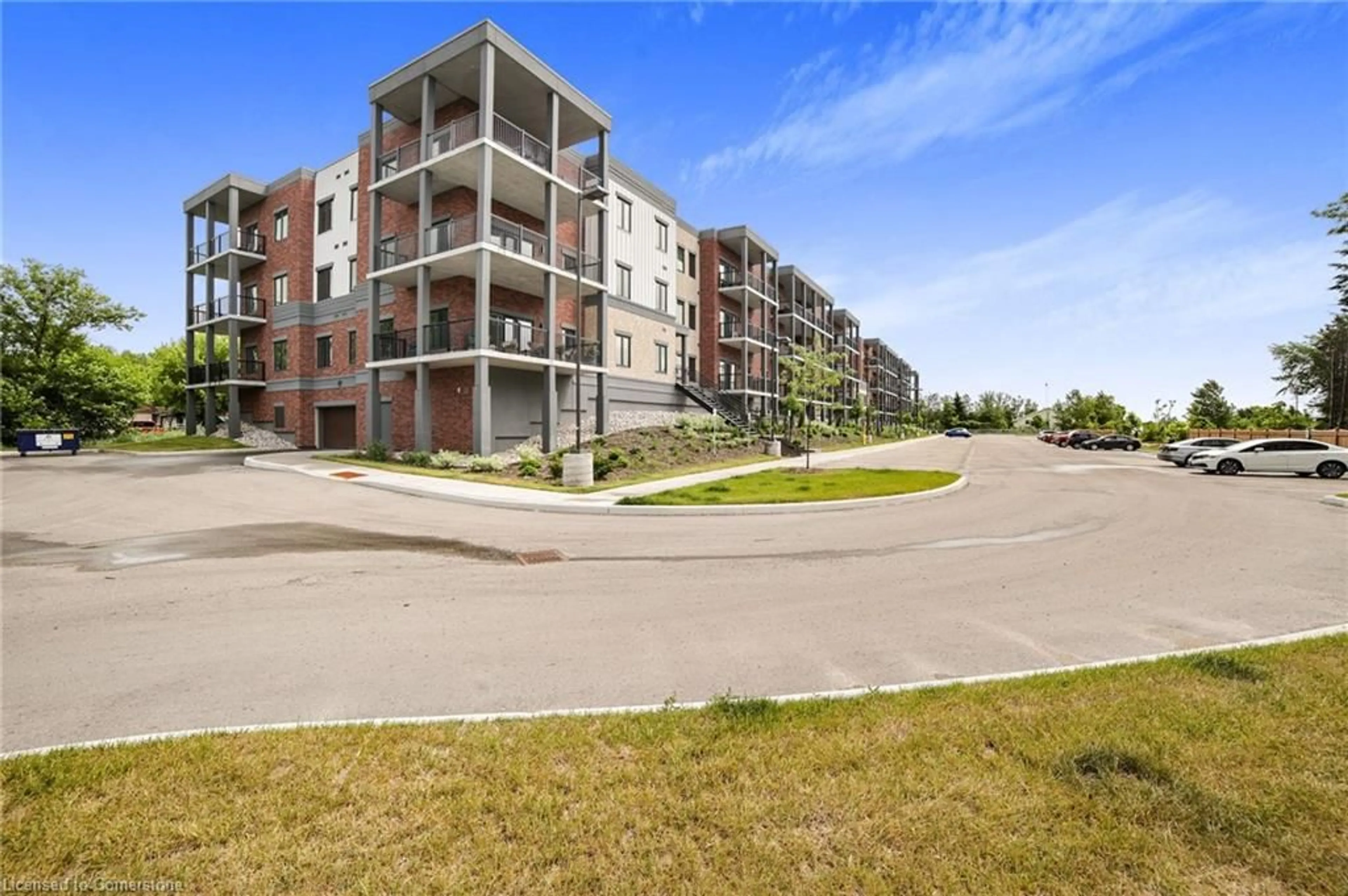A pic from outside/outdoor area/front of a property/back of a property/a pic from drone, unknown for 121 Mary St #402, Creemore Ontario L0M 1G0