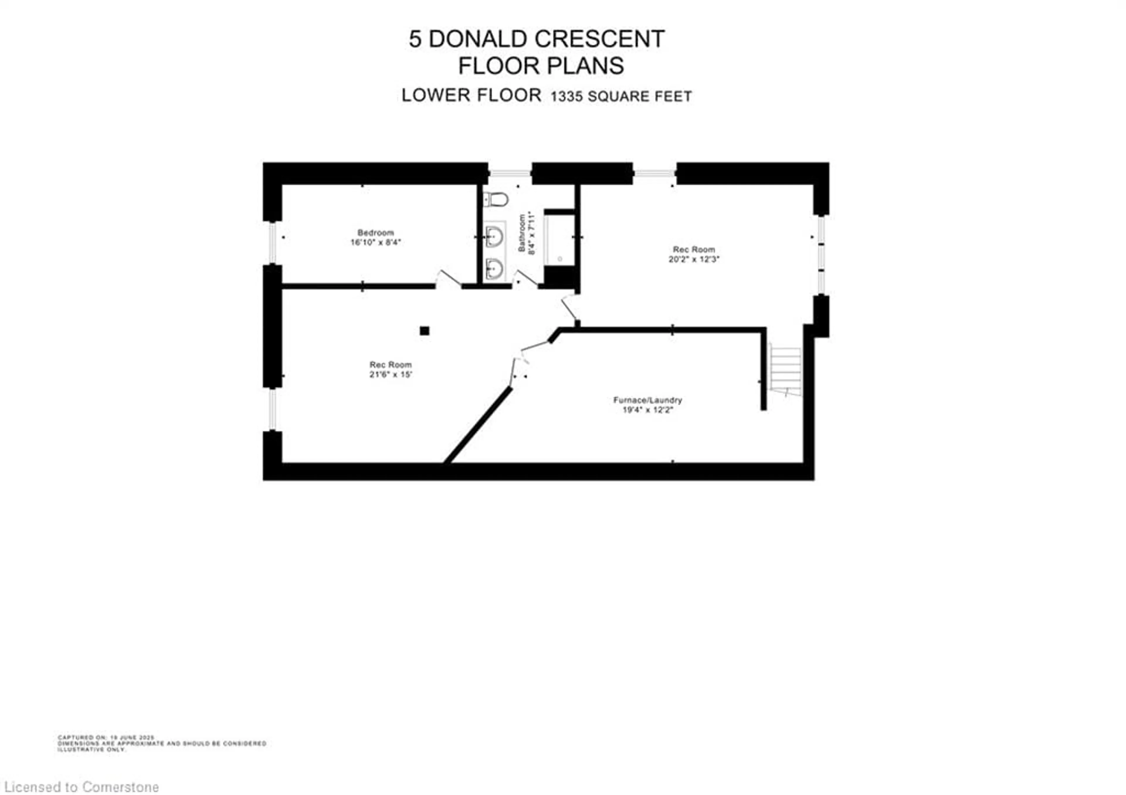 Floor plan for 5 Donald Cres, Hagersville Ontario N0A 1H0