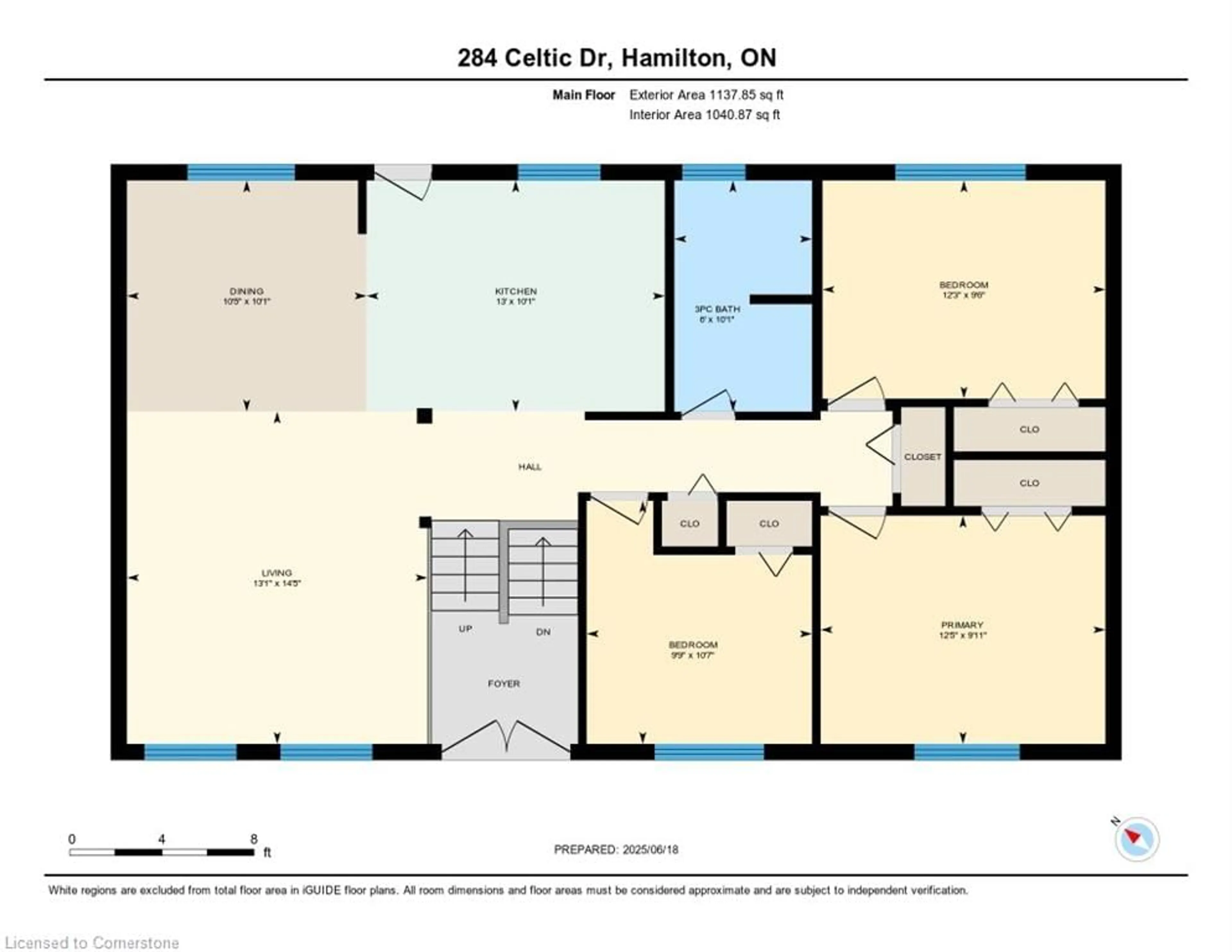 Floor plan for 284 Celtic Dr, Stoney Creek Ontario L8E 2T5