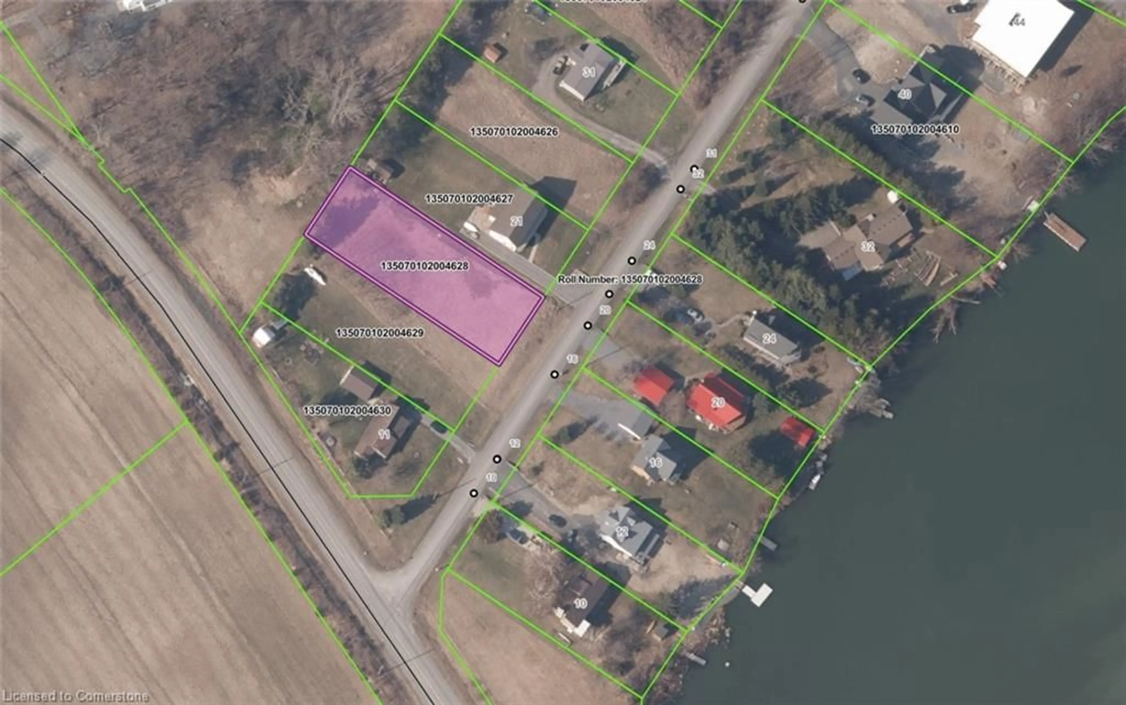 A pic from outside/outdoor area/front of a property/back of a property/a pic from drone, water/lake/river/ocean view for LOT 28 Marysburgh Crt, Prince Edward Ontario K0K 2T0
