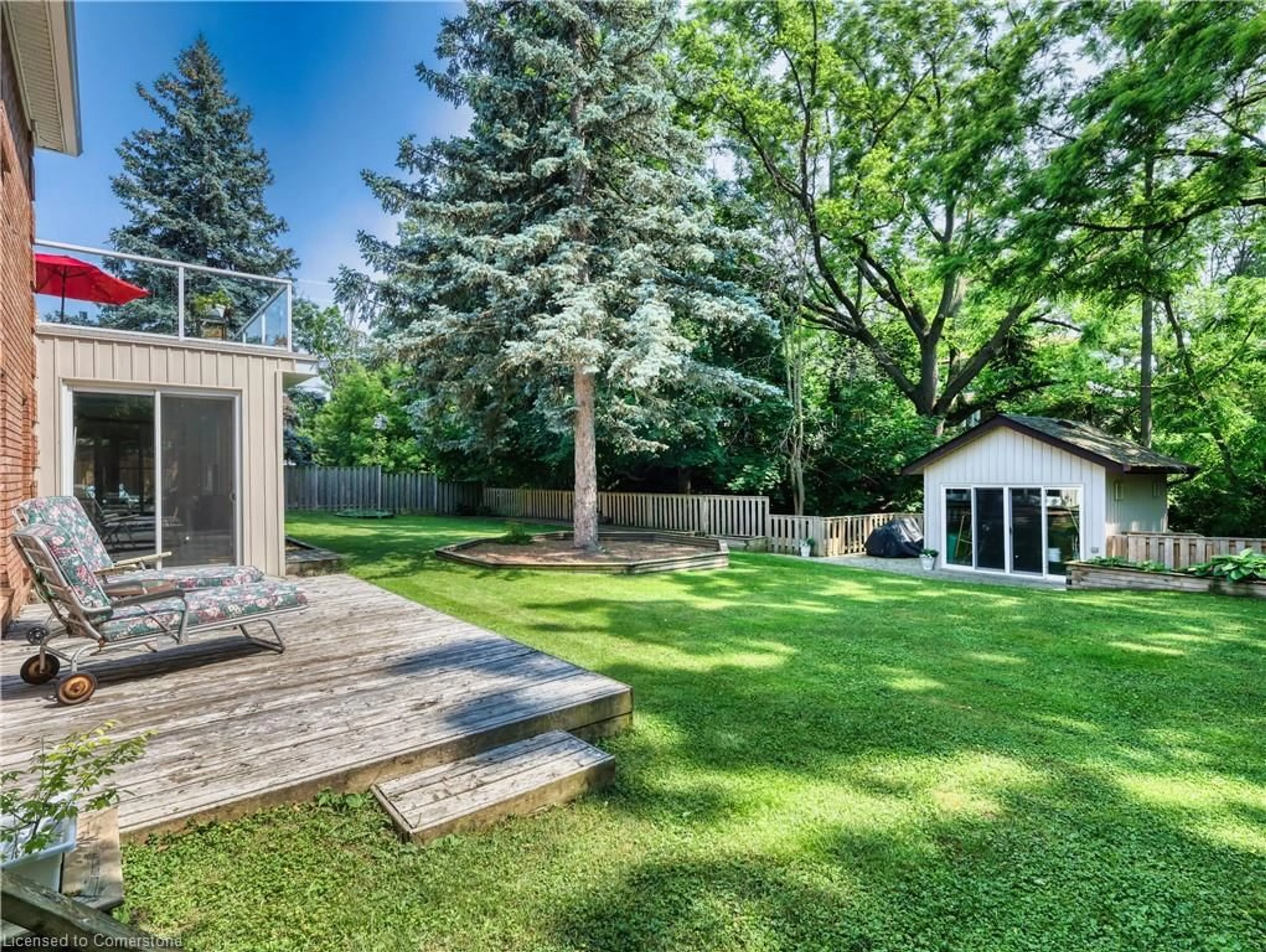 Patio, forest/trees view for 1 Sparkes St, St. Catharines Ontario L2N 4E1