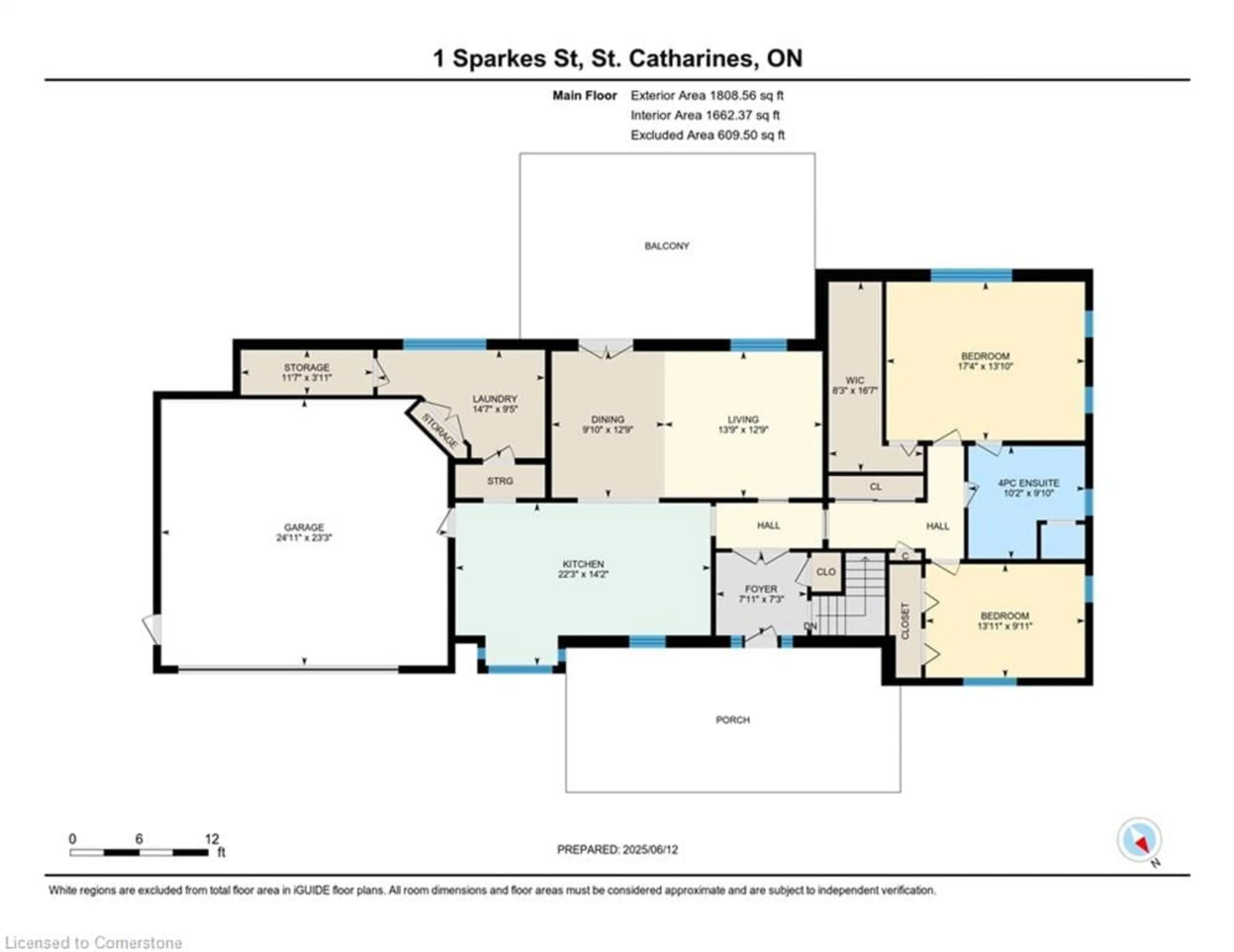 Floor plan for 1 Sparkes St, St. Catharines Ontario L2N 4E1