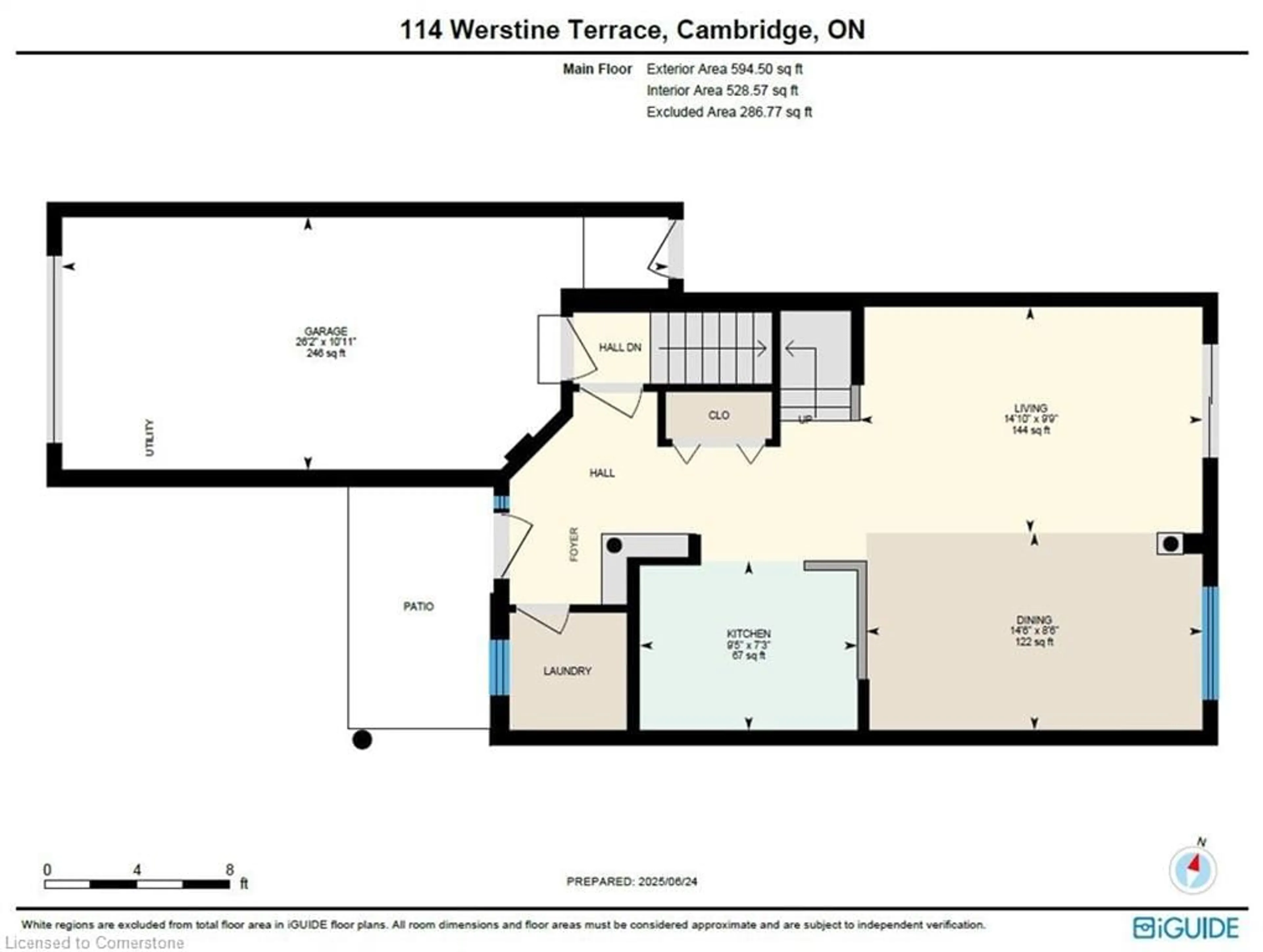 Floor plan for 114 Werstine Terr, Cambridge Ontario N3C 4H1