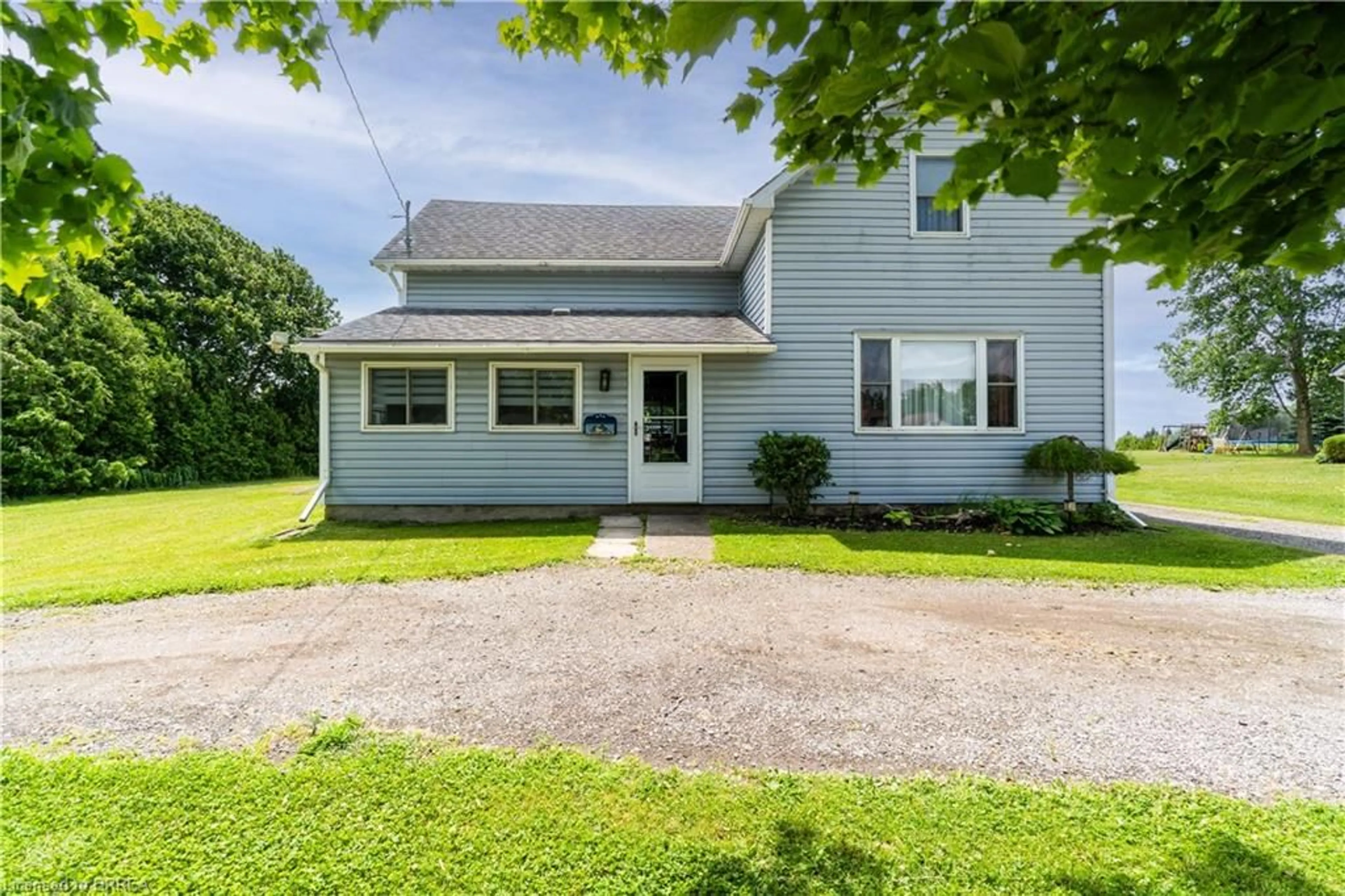 Home with vinyl exterior material, street for 1494 Norfolk County Road 19, Vanessa Ontario N0E 1V0