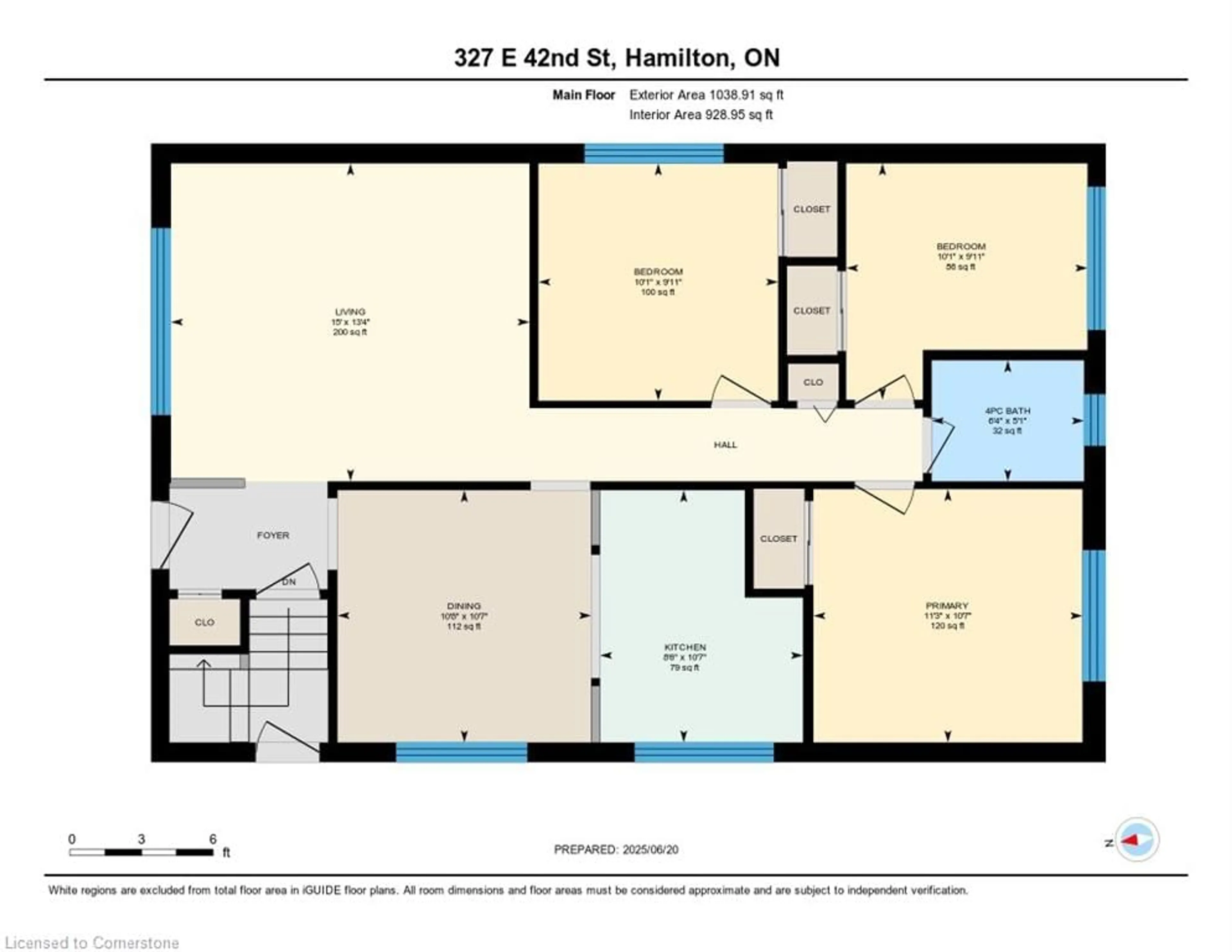 Floor plan for 327 East 42nd St, Hamilton Ontario L8T 3A6