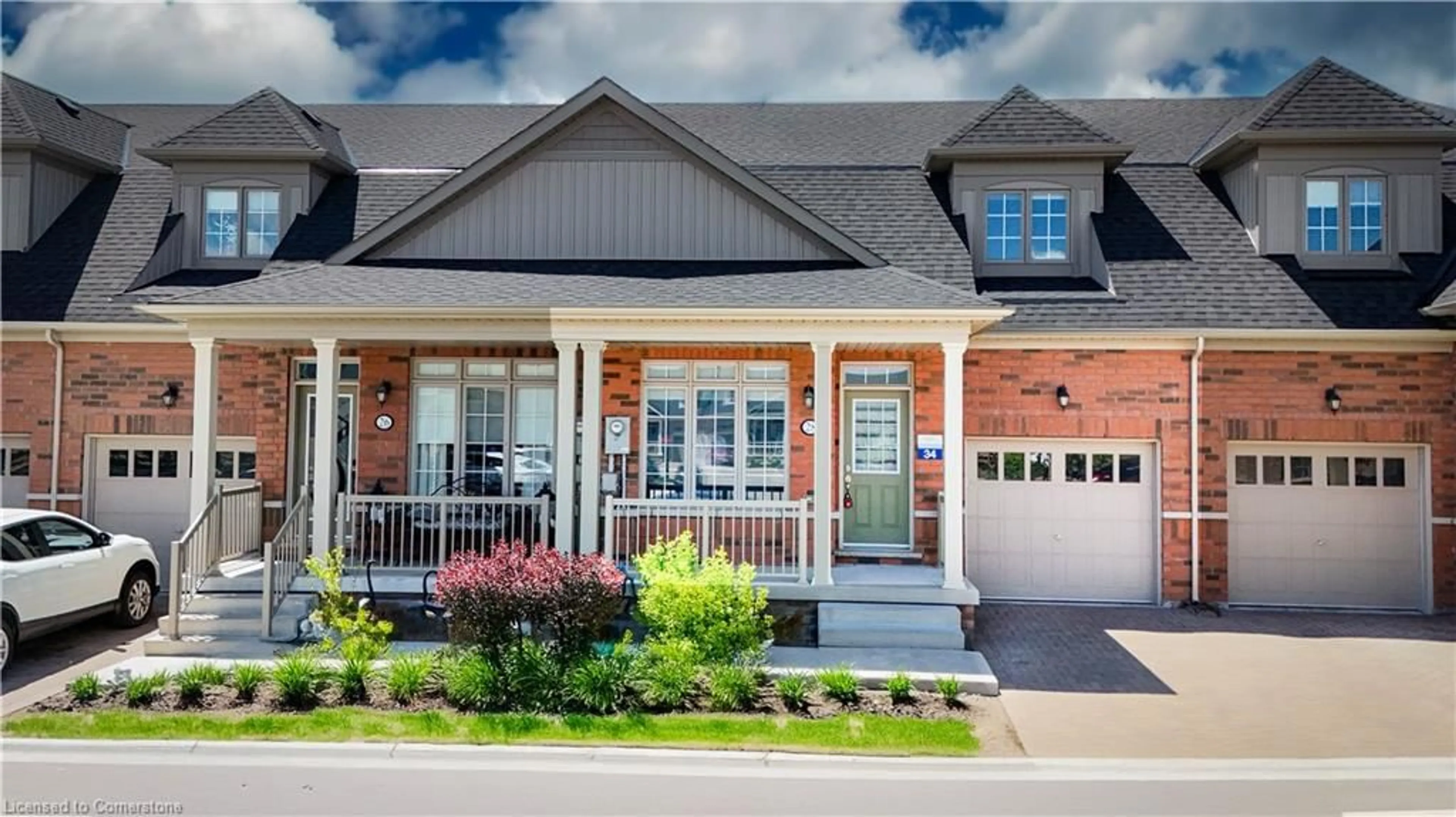 Home with brick exterior material, street for 28 Bluestone Cres Cres #34, Brampton Ontario L6R 4B8