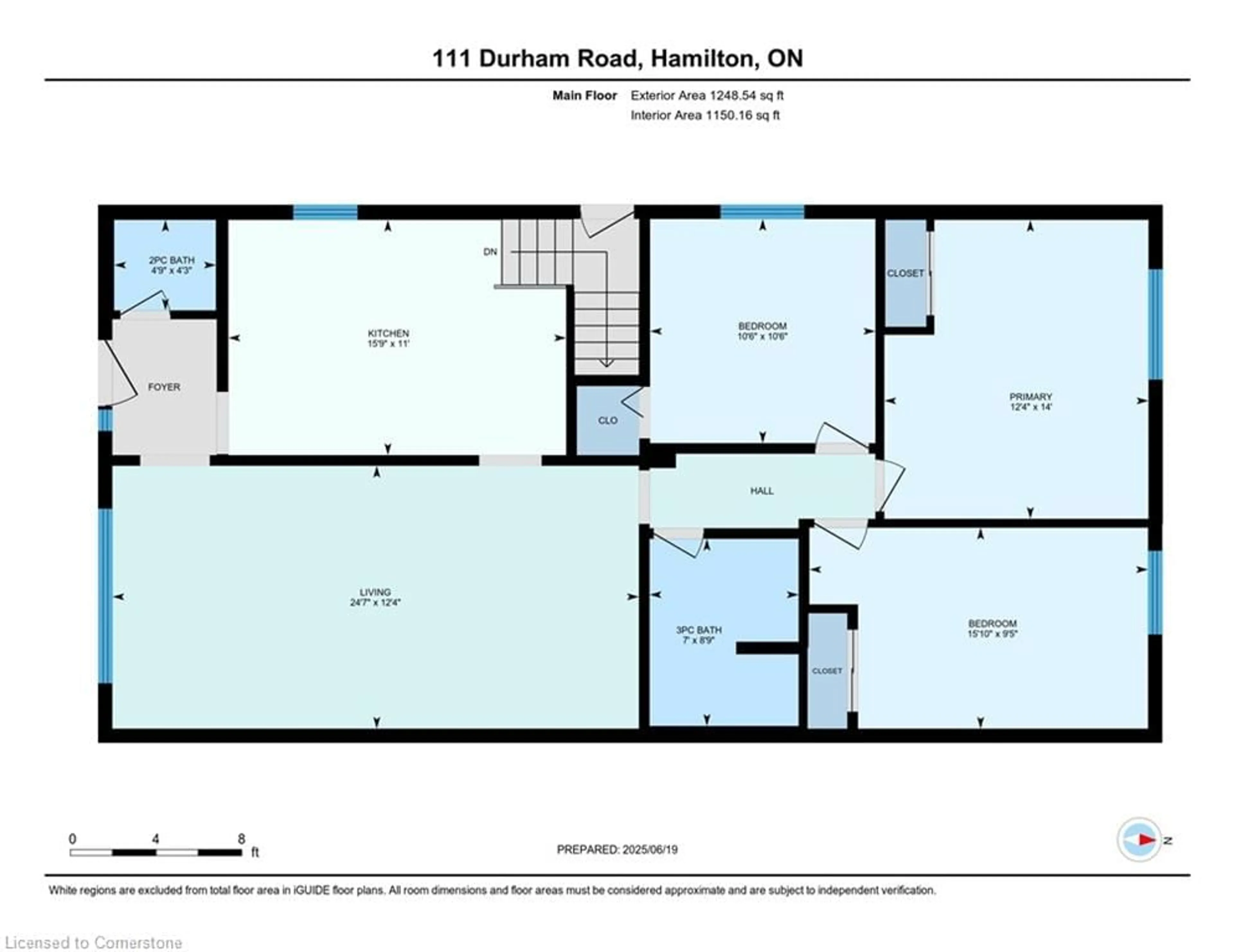 Floor plan for 111 Durham Rd, Hamilton Ontario L8E 3M4