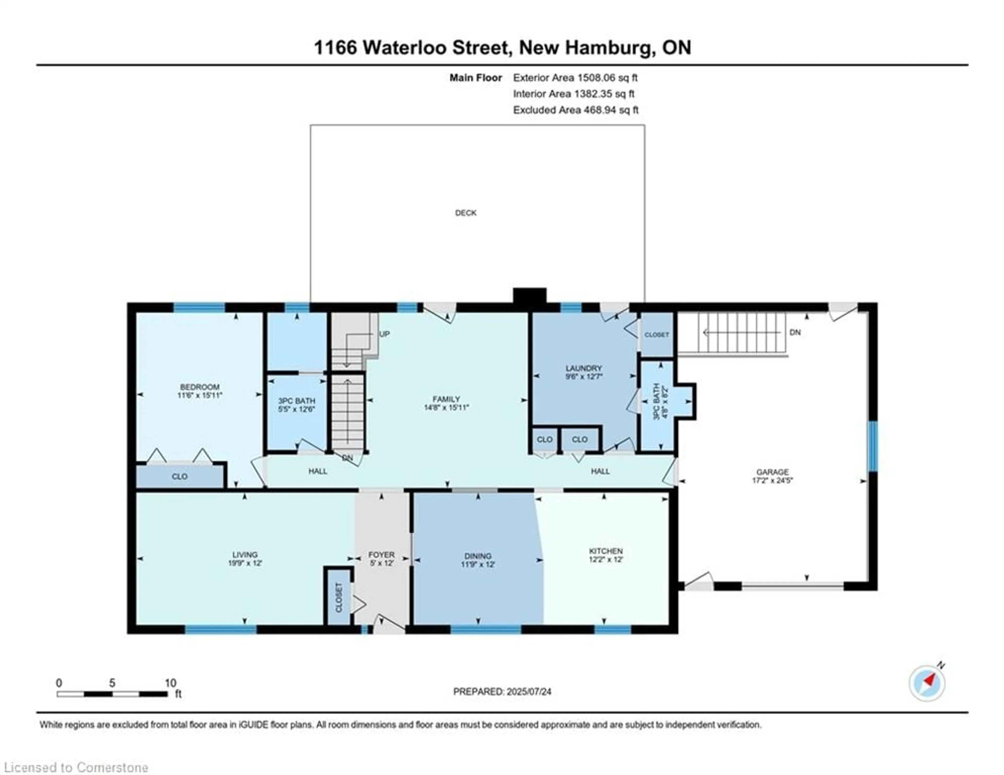 Floor plan for 1166 Waterloo St, New Hamburg Ontario N3A 1T3