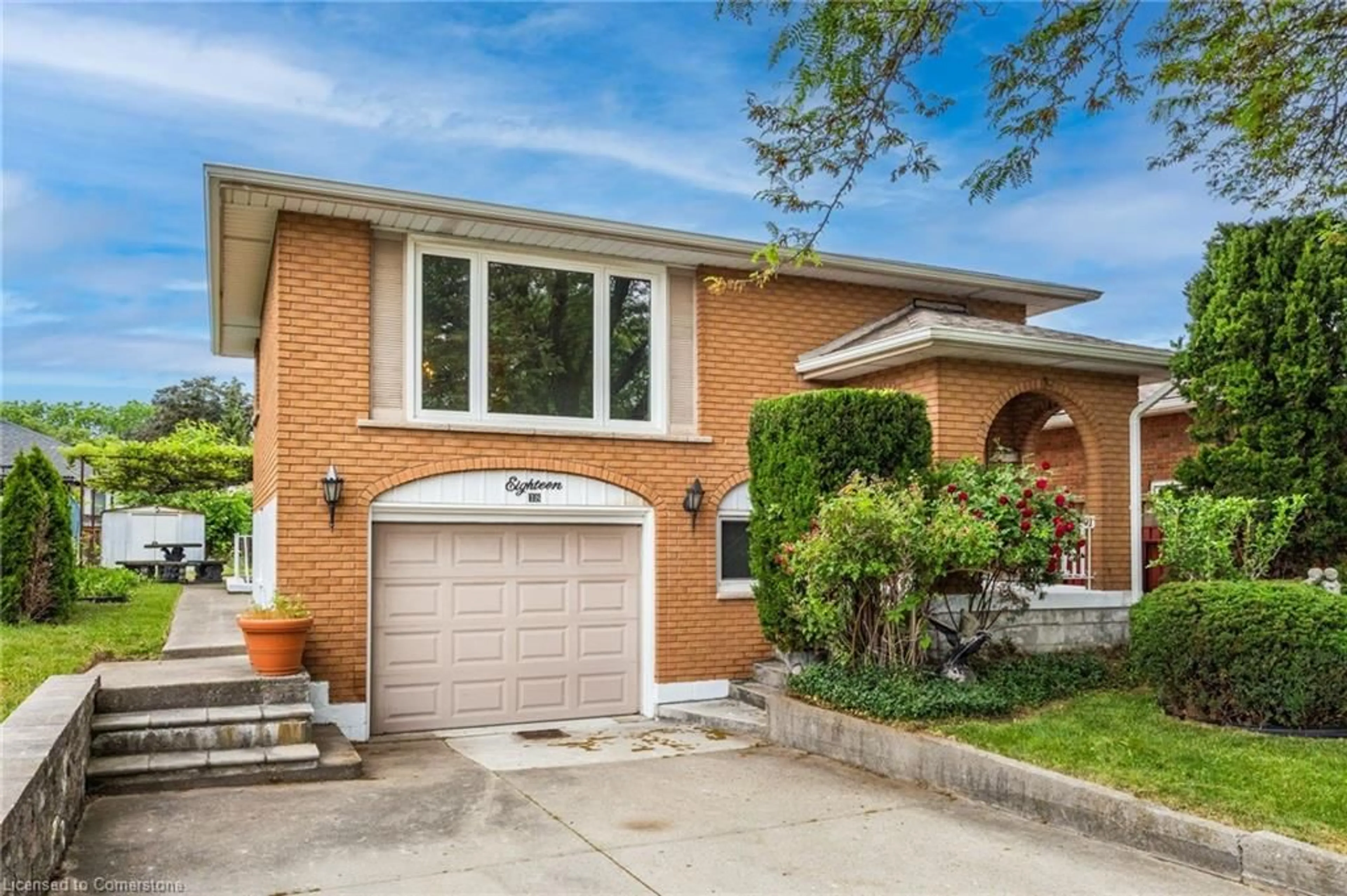 Home with brick exterior material, street for 18 Renner Crt, Hamilton Ontario L8K 6J4