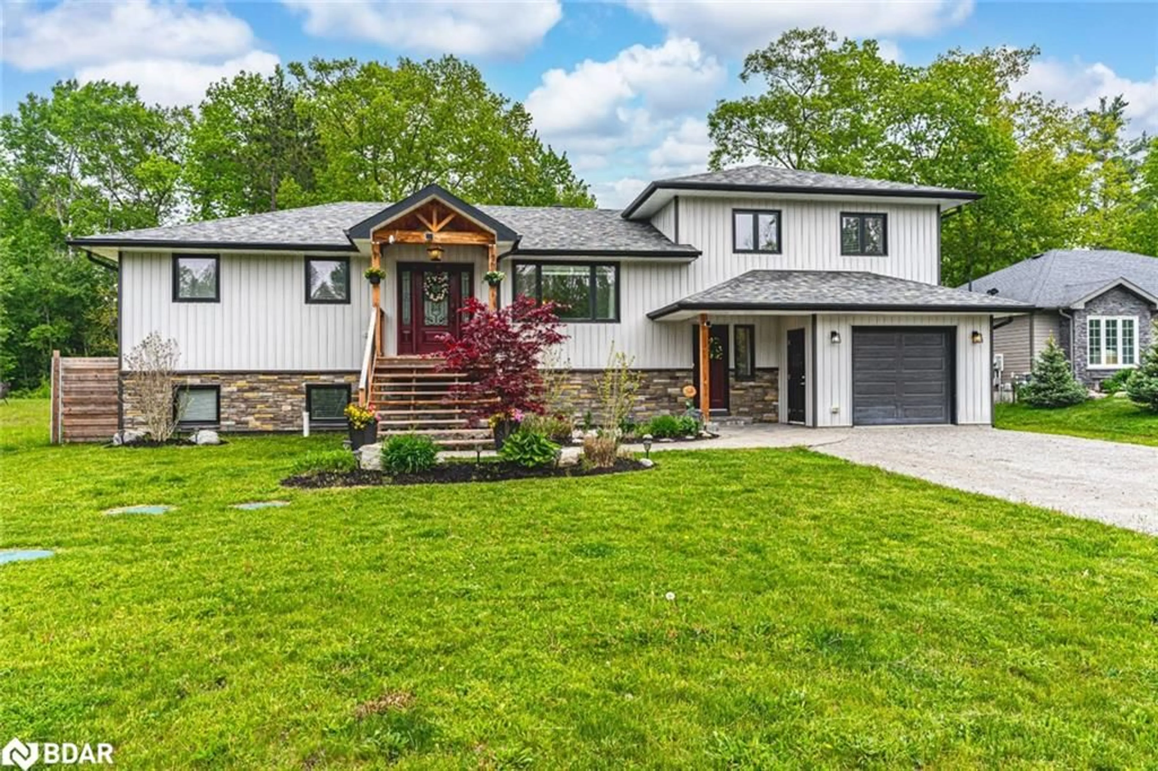 Home with brick exterior material, street for 45 Evergreen Ave, Tiny Ontario L0L 1P0