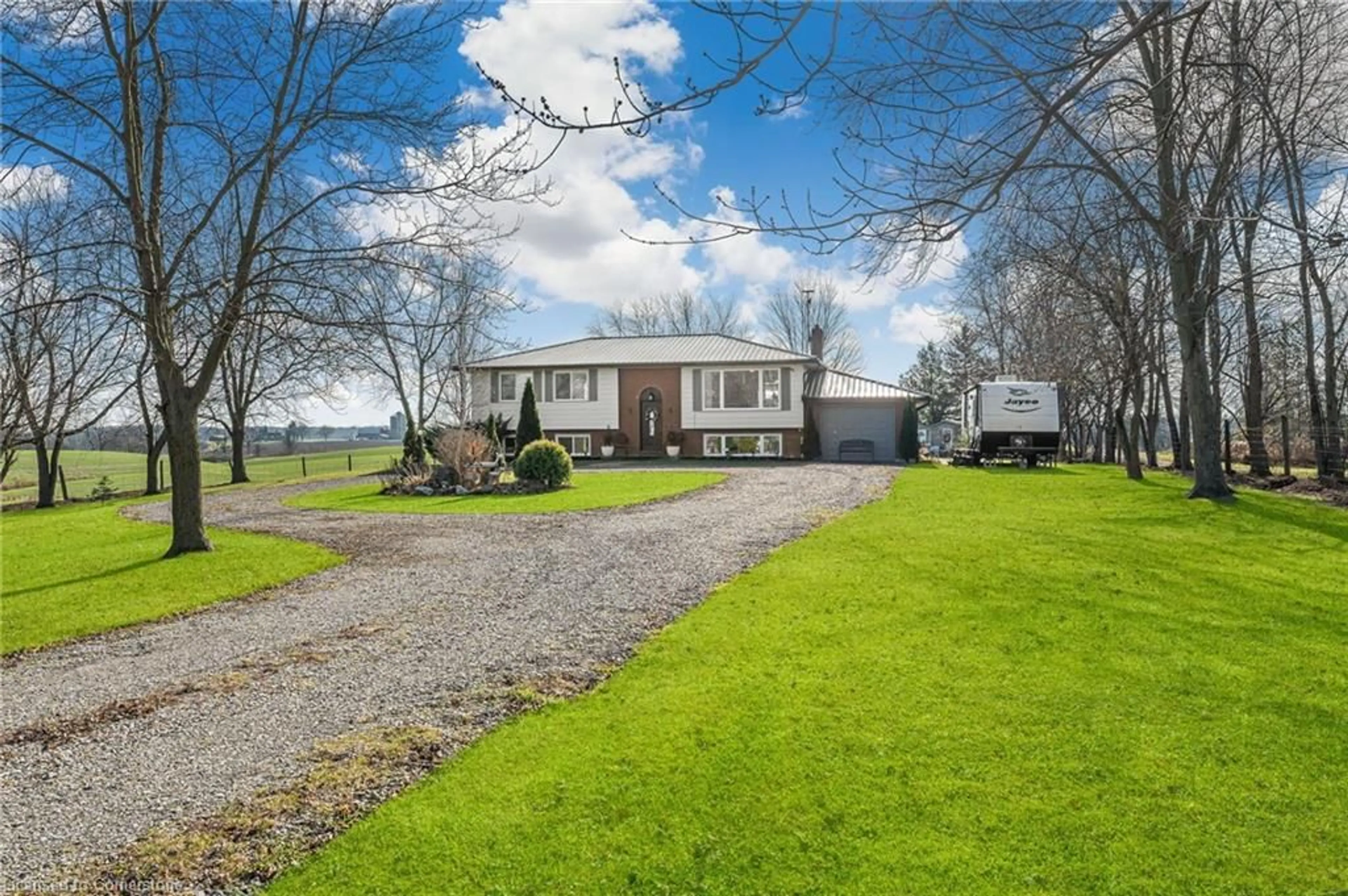 A pic from outside/outdoor area/front of a property/back of a property/a pic from drone, water/lake/river/ocean view for 7761 Canborough Rd, Dunnville Ontario N1A 2W1