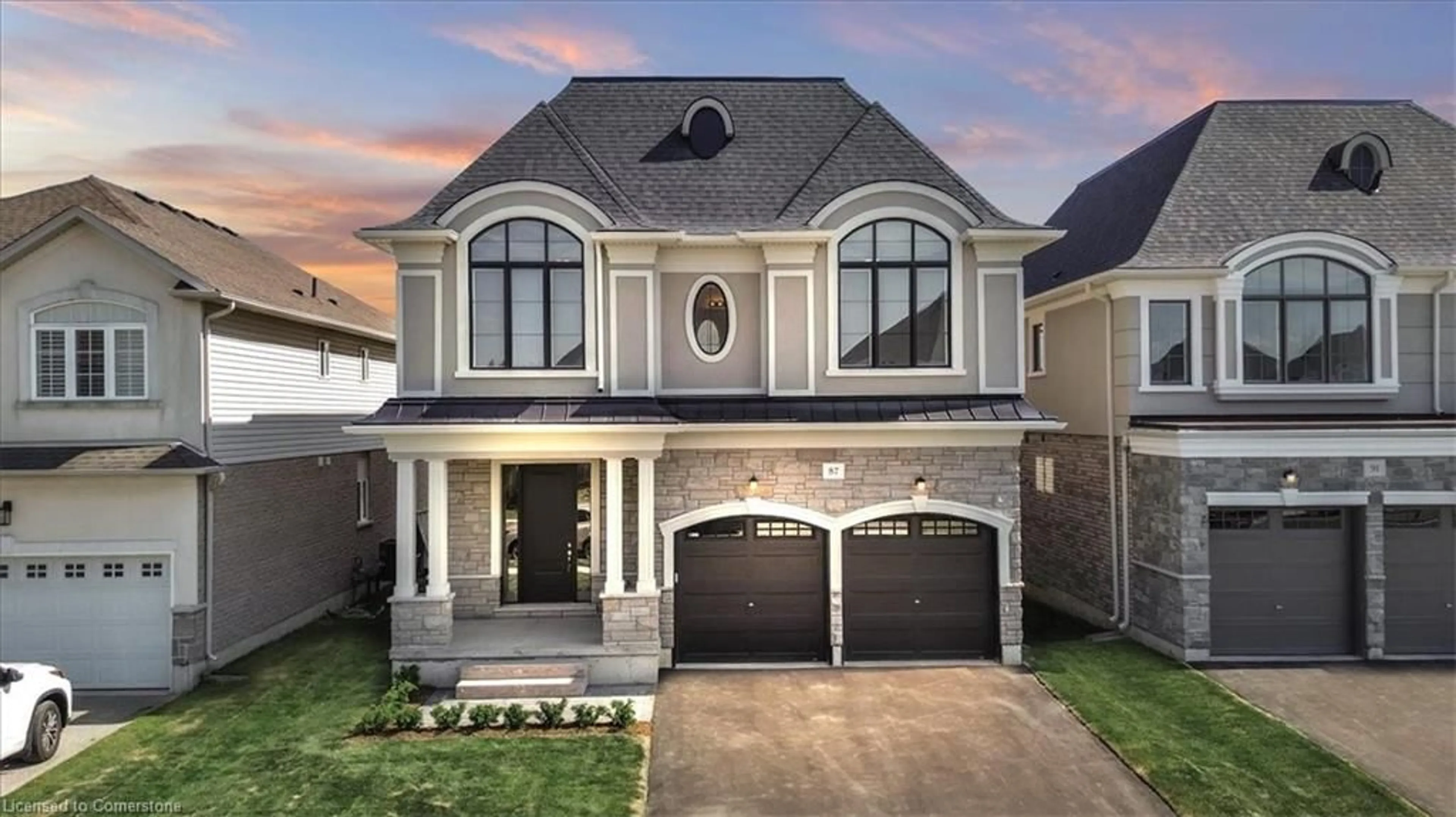 Home with brick exterior material, street for 87 Aquasanta Cres, Hamilton Ontario L9B 0J9