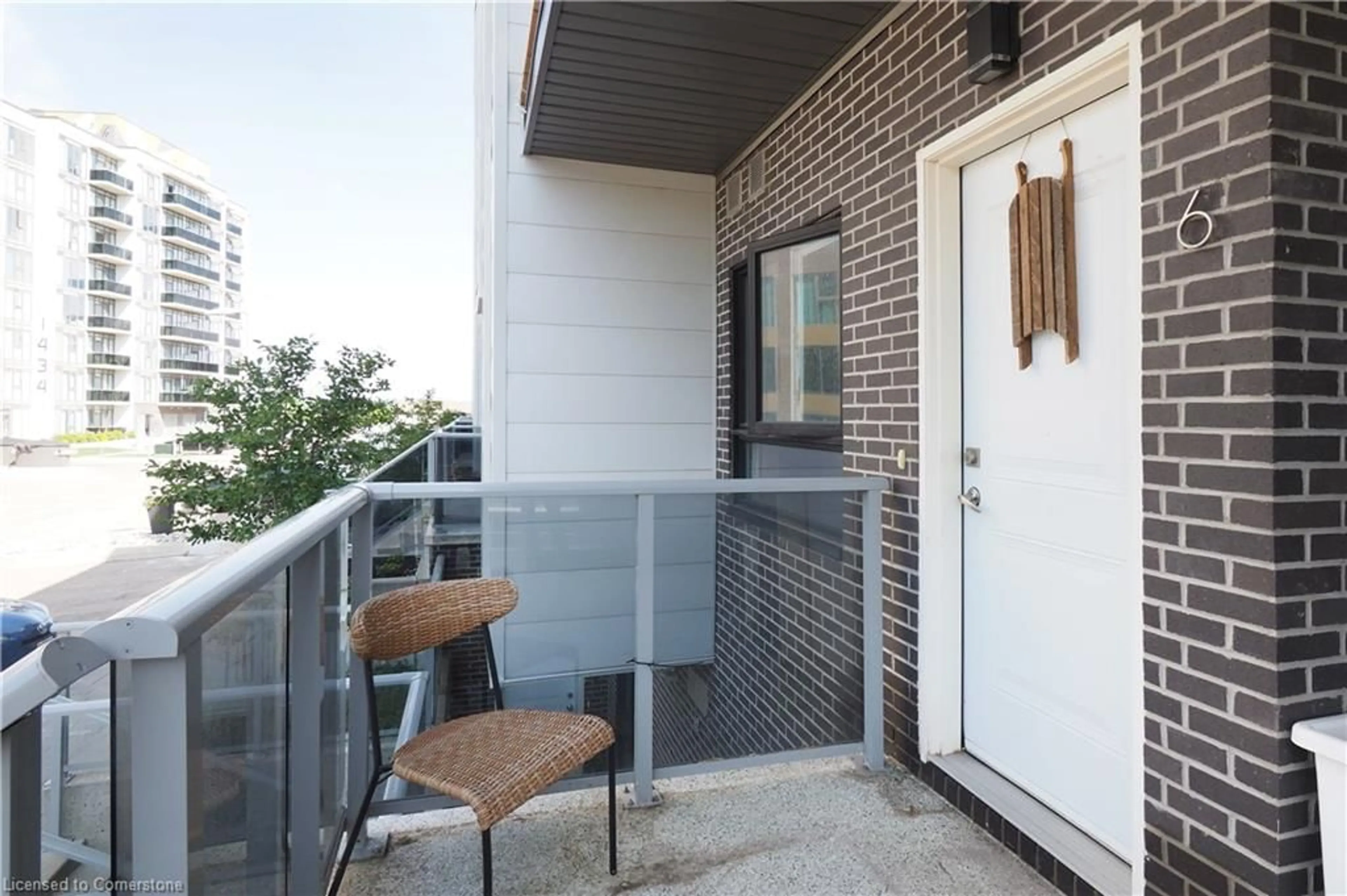 Balcony in the apartment, street for 1430 Highland Rd #A6, Kitchener Ontario N2N 0C3