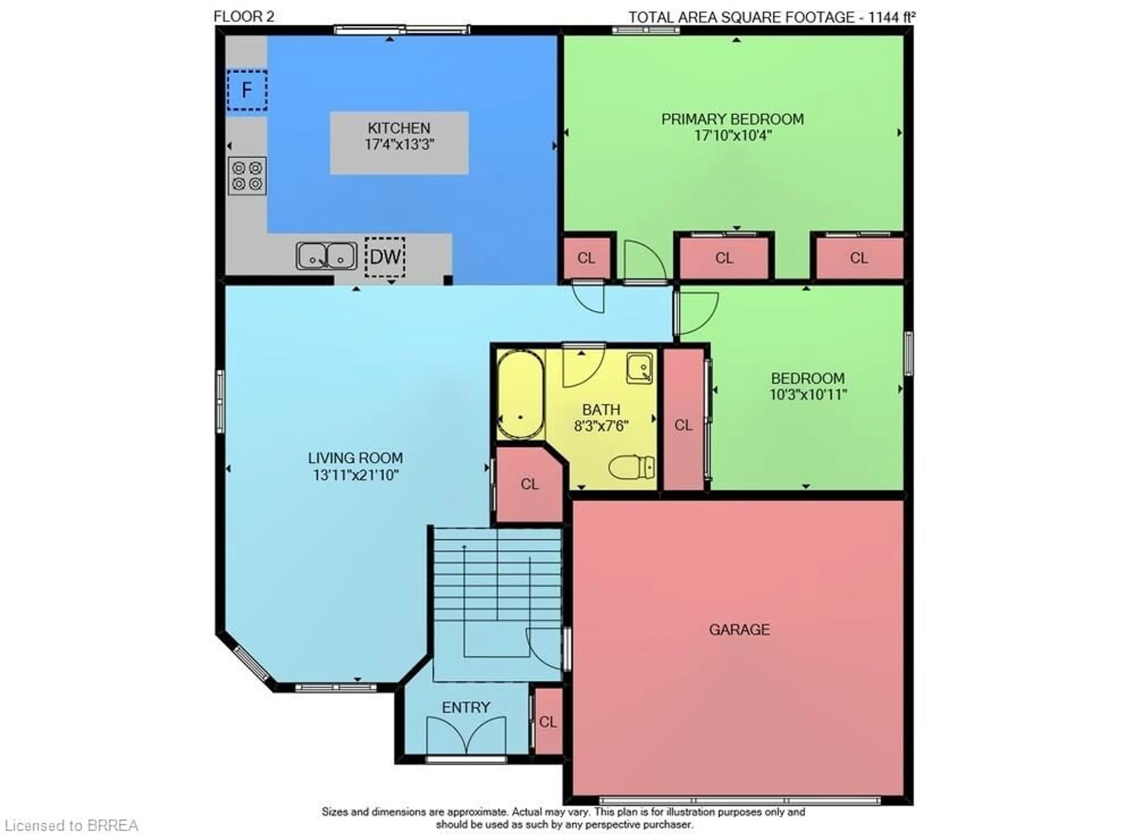 Floor plan for 163 Olivetree Rd, Brantford Ontario N3R 7Z5